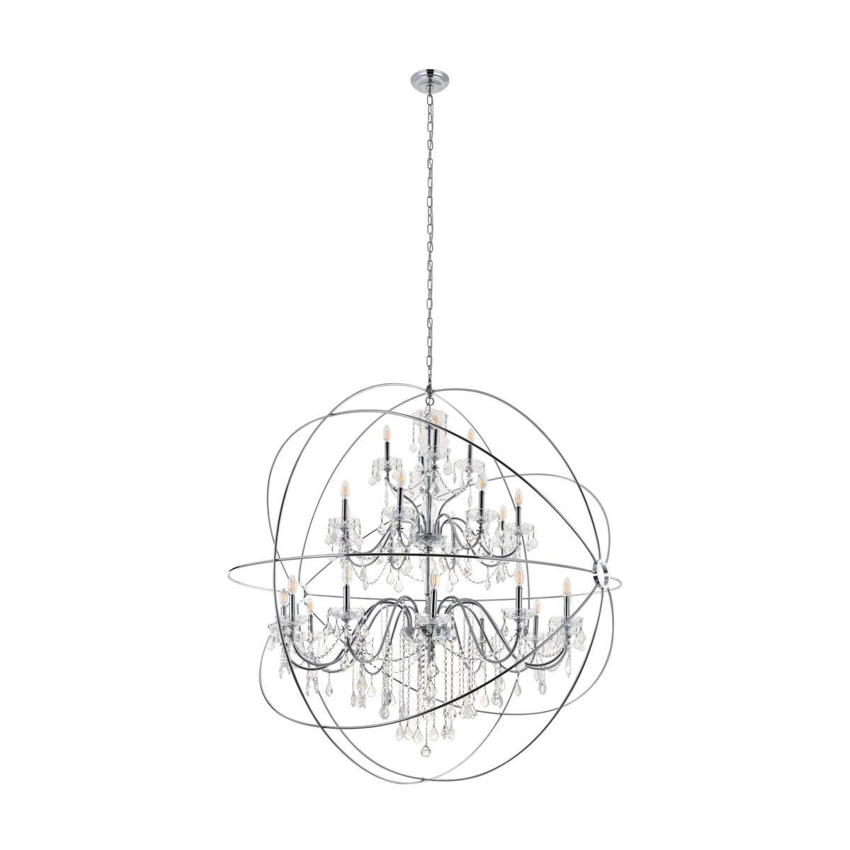 Shown in Chrome finish and Clear Royal Cut crystal