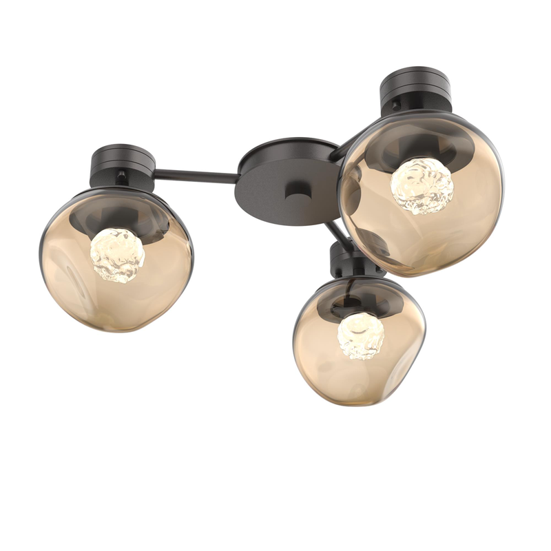 Levi Wilson Luna 23 Inch Semi Flush Mount by Hammerton Studio