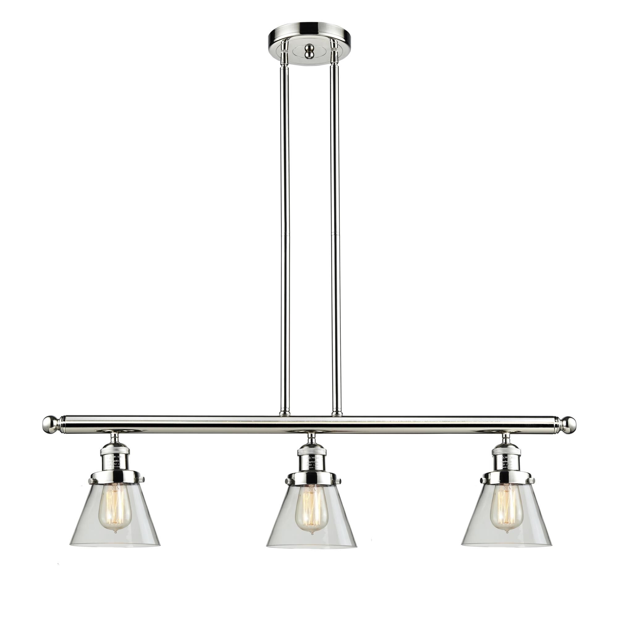 Bruno Marashlian Small Cone 36 Inch 3 Light Linear Suspension Light by Innovations Lighting