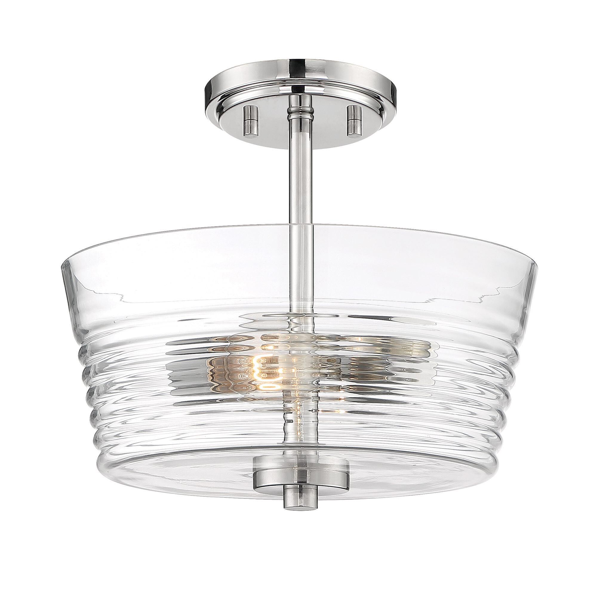Ingo 12 Inch 2 Light Semi Flush Mount by Designers Fountain