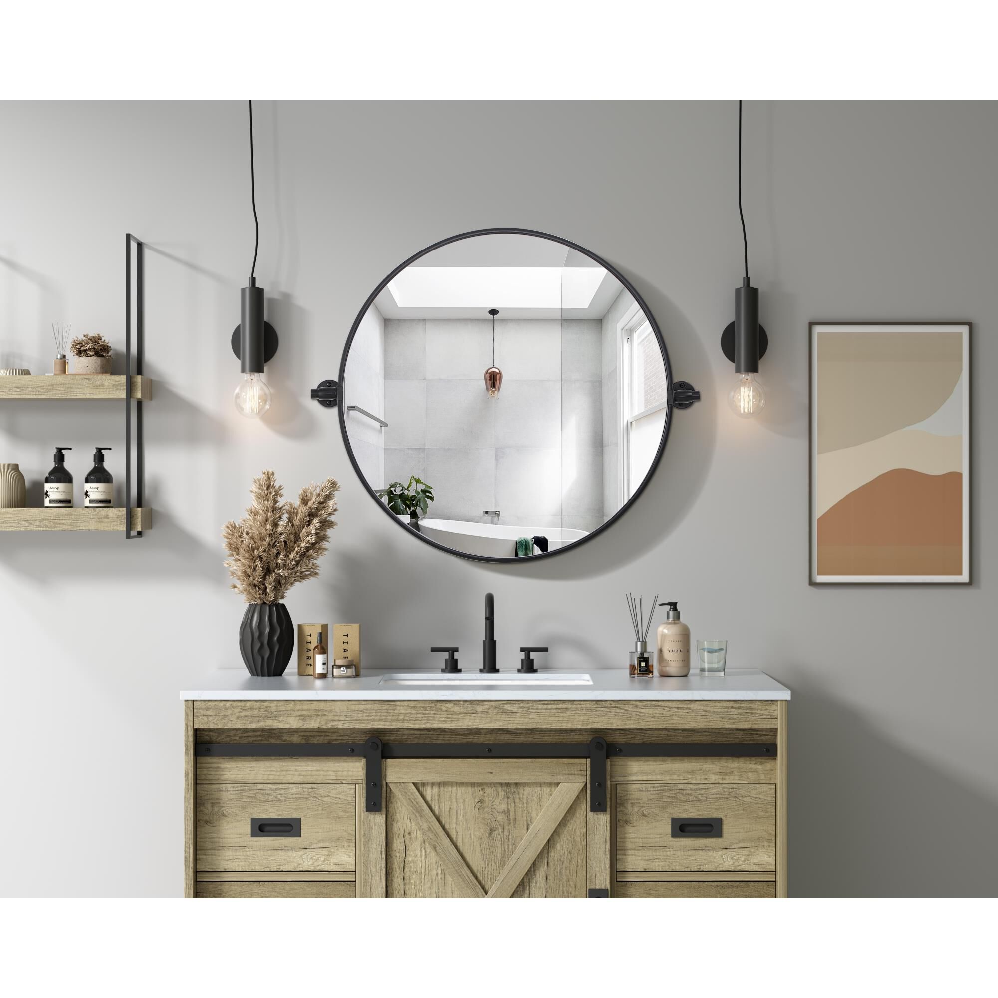 Amoura 24 Inch Deocrative Mirror by Elegant Dcor