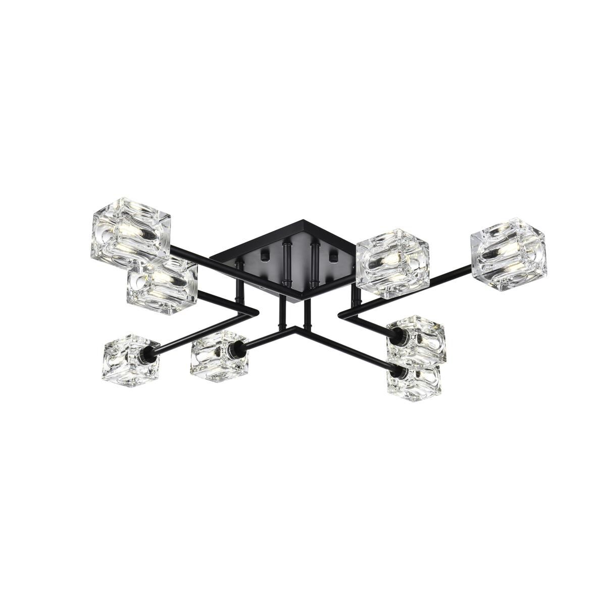 Shown in Black finish and Clear Royal Cut crystal