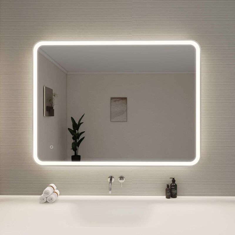 Harmoni 48 Inch LED Lighted Mirror by Elegant Decor