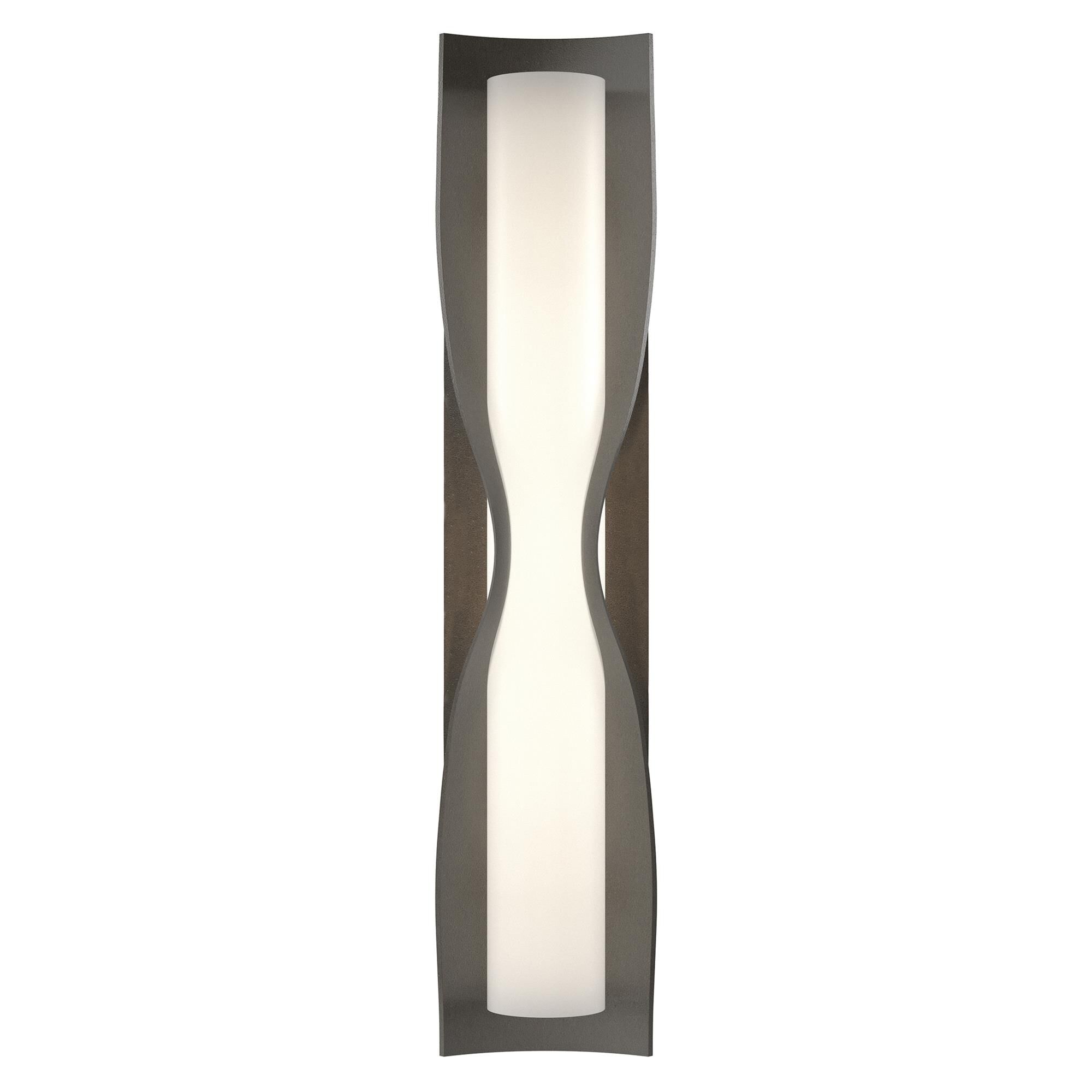 Shown in Dark Smoke finish and Opal  glass