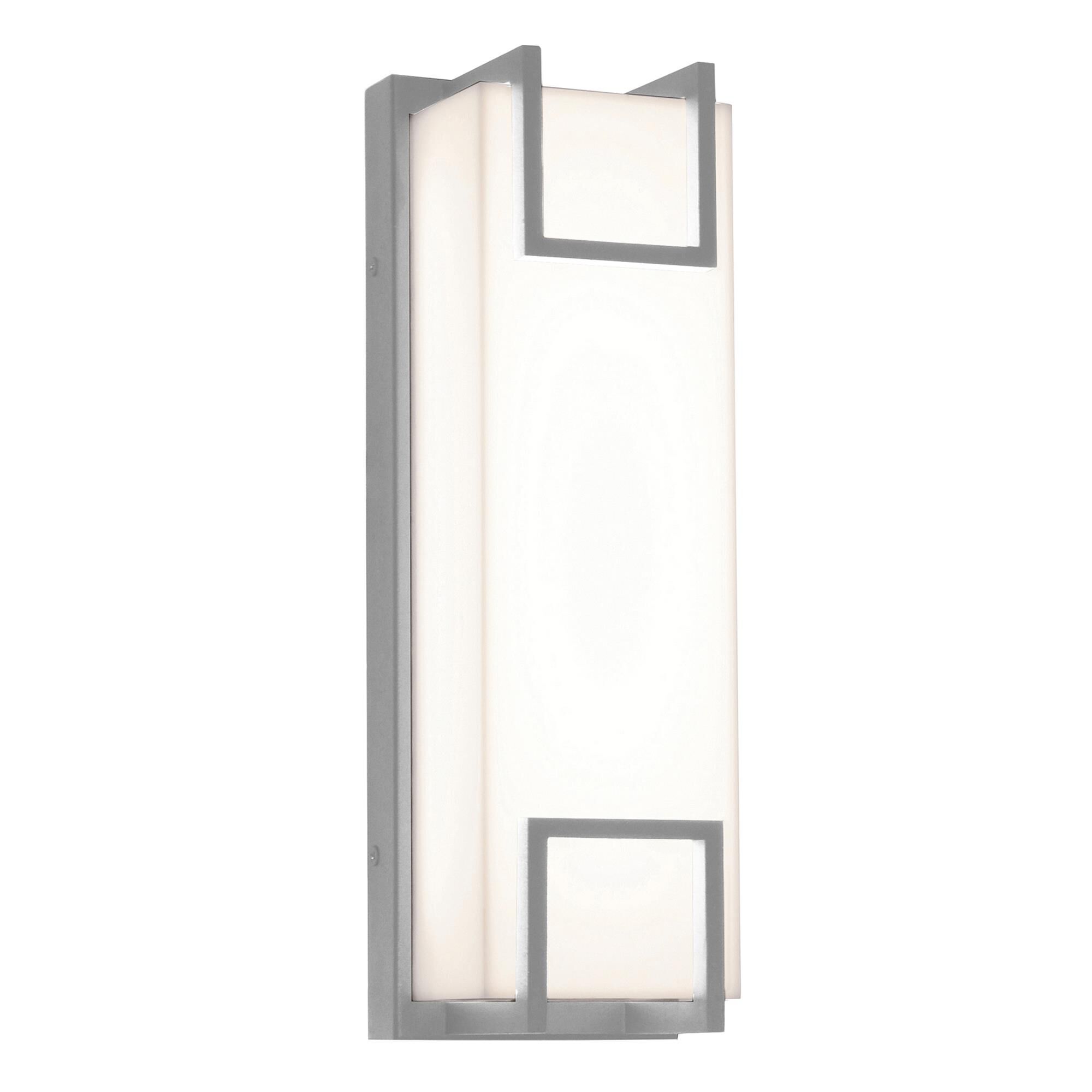 Shown in Textured Grey finish and White Acrylic glass and No Accent accent