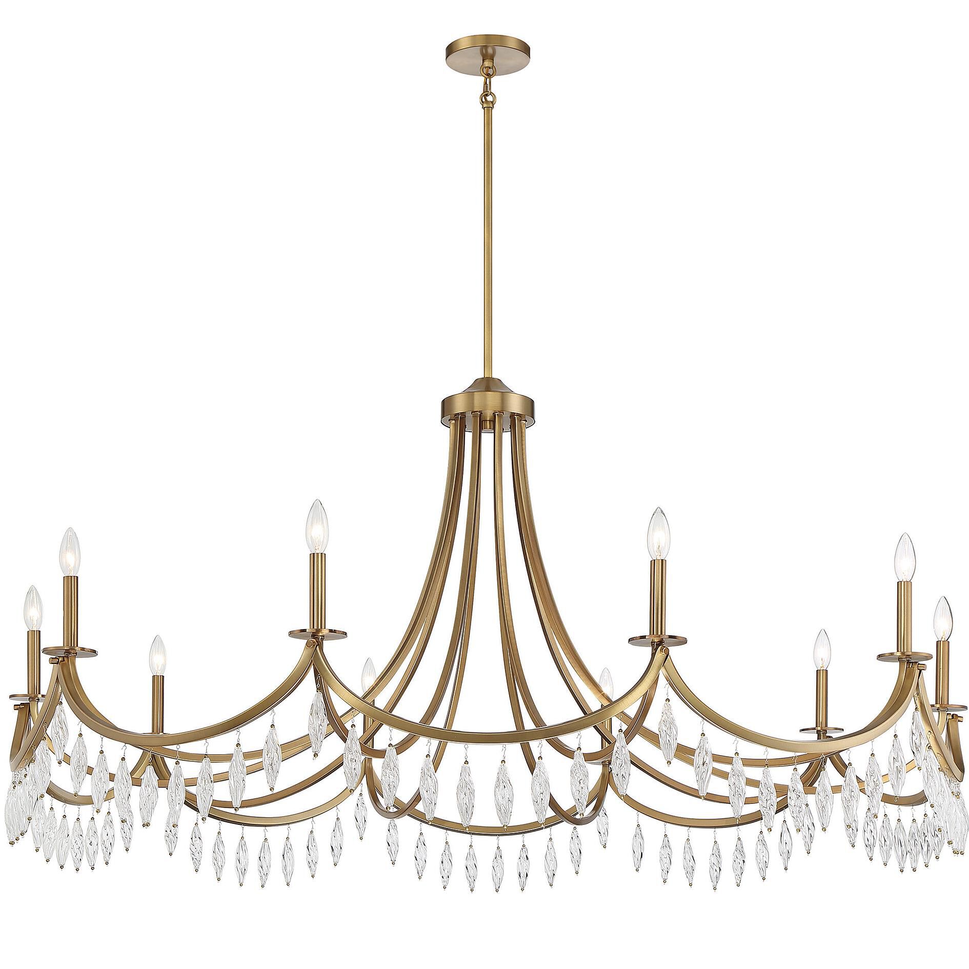 Kameron 60 Inch 10 Light Chandelier by Savoy House