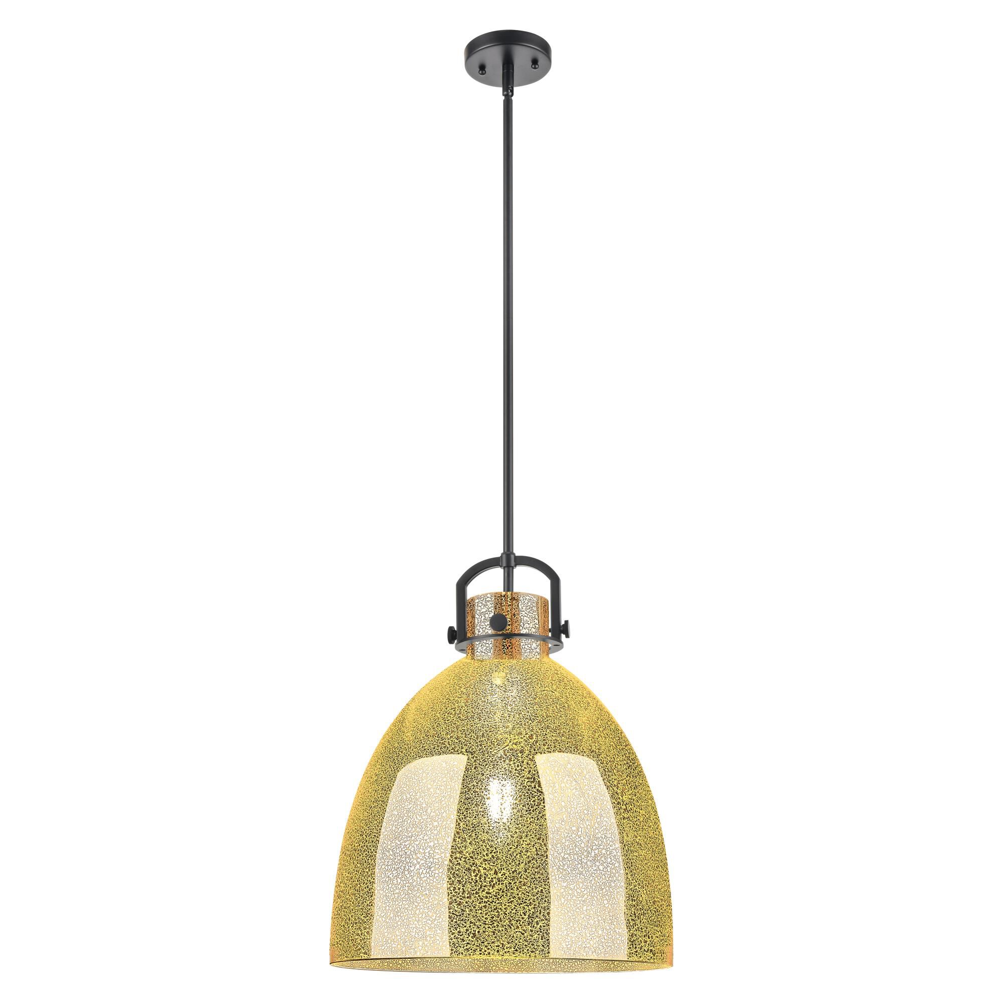 Shown in Matte Black finish and Mercury shade