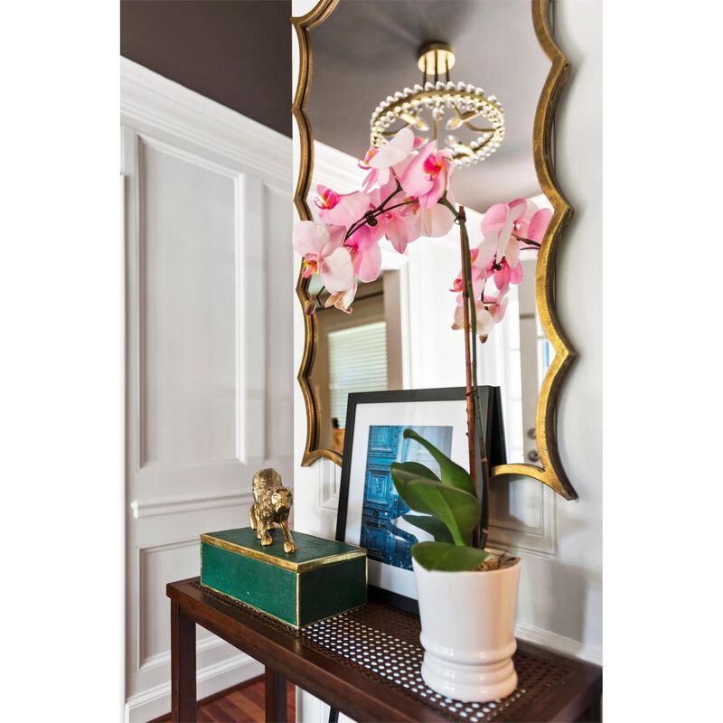 Clover 18 Inch 4 Light Semi Flush Mount by Crystorama