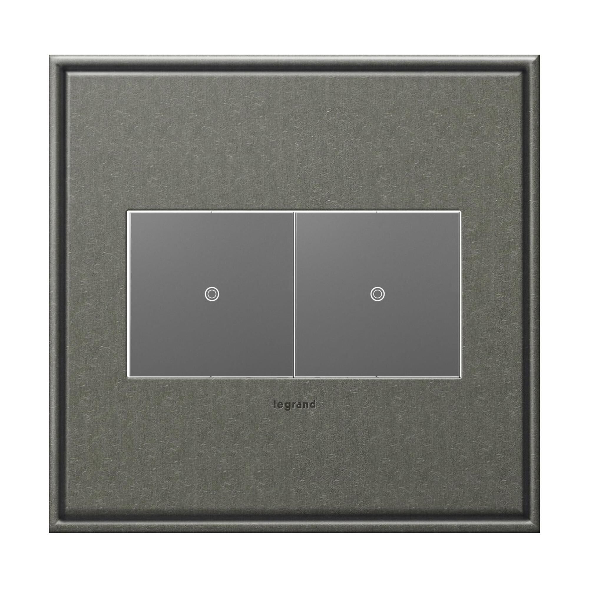 adorne Cast Metals 2 Gang Wall Plate by Legrand