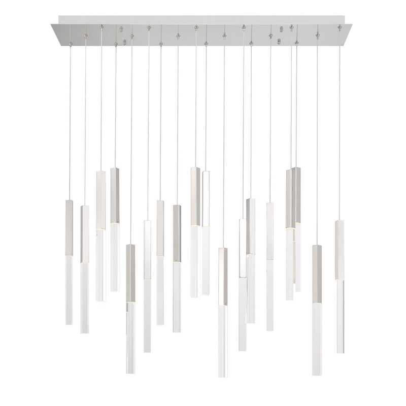 Benicio 42 Inch 18 Light LED Linear Suspension Light by Eurofase Lighting