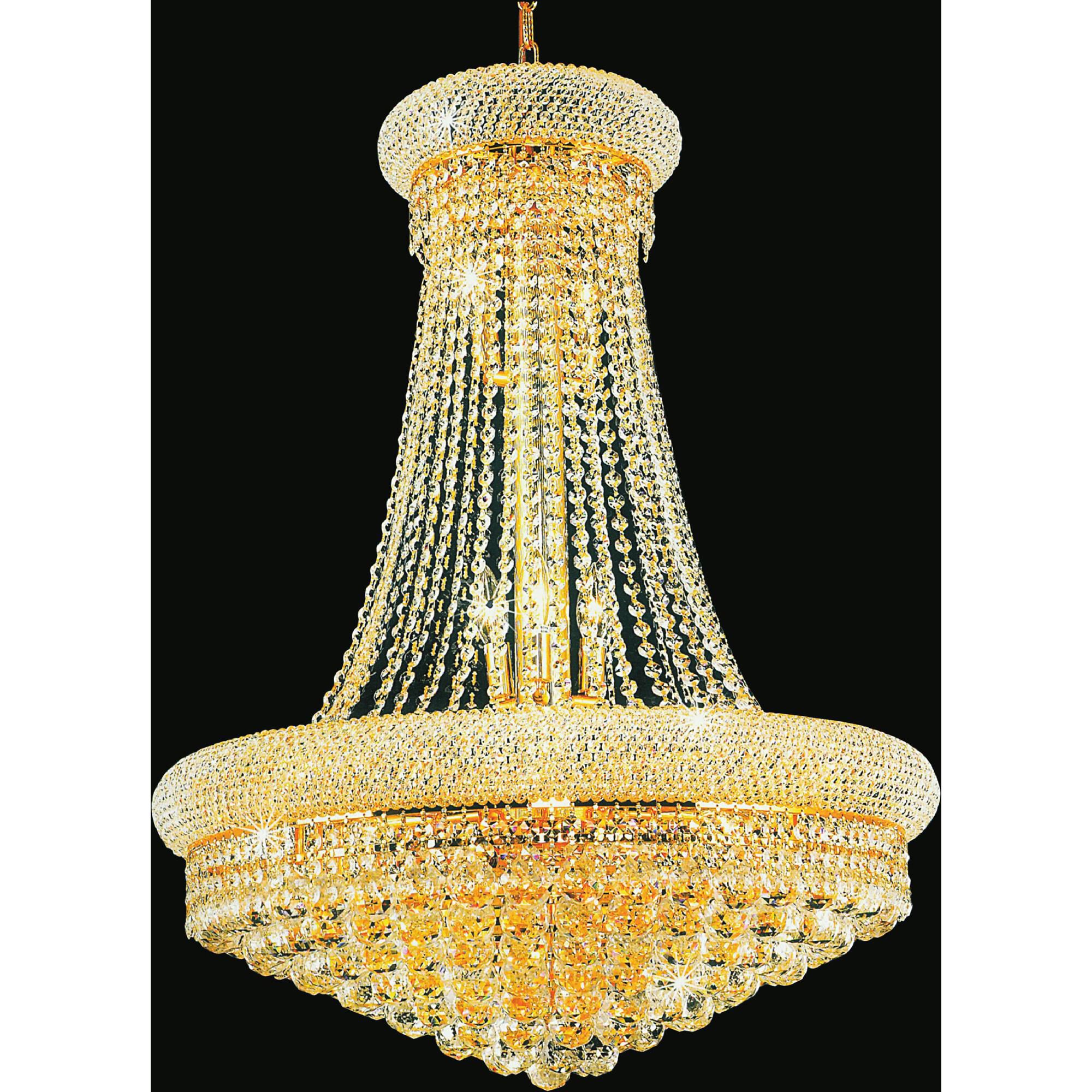 Empire 28 Inch 18 Light Chandelier by CWI Lighting