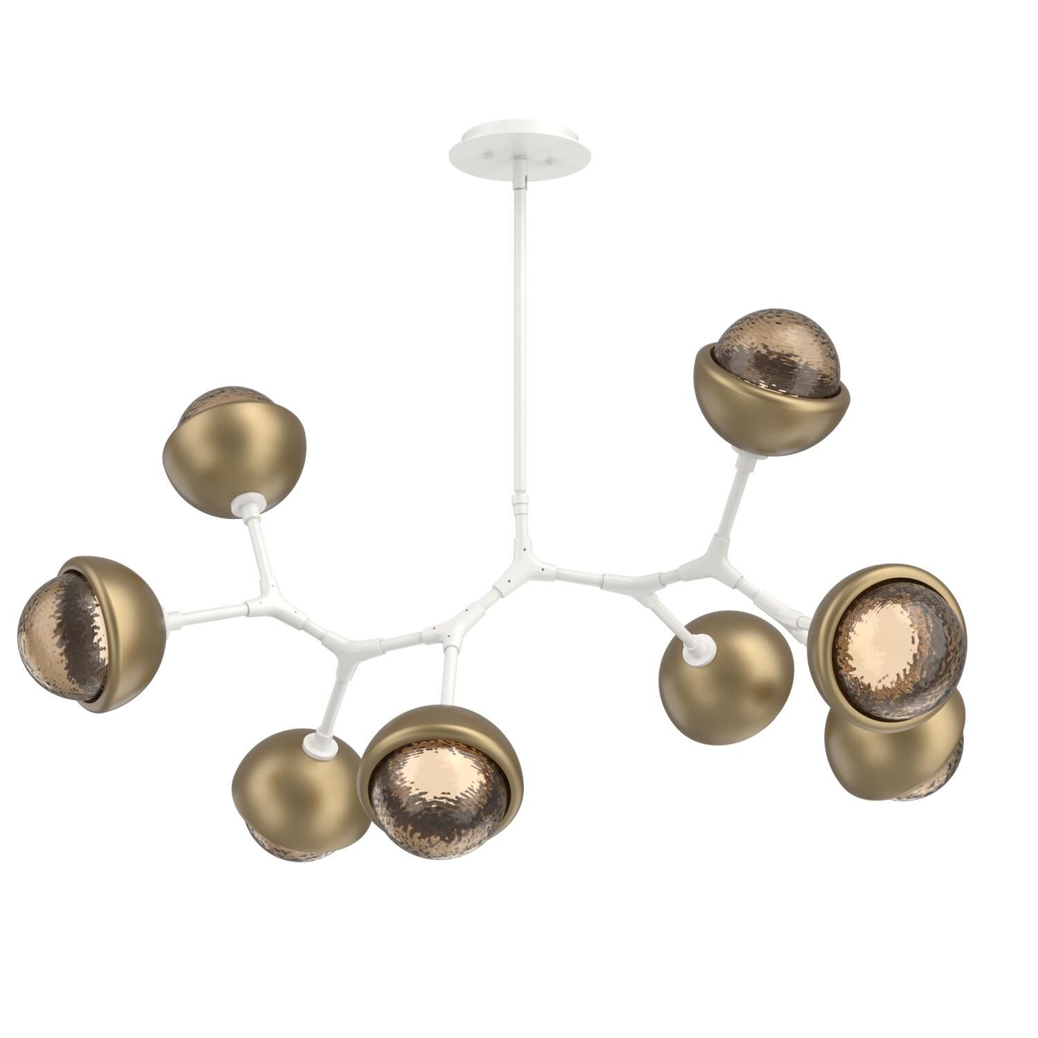 Levi Wilson Cabochon 38 Inch Linear Suspension Light by Hammerton Studio