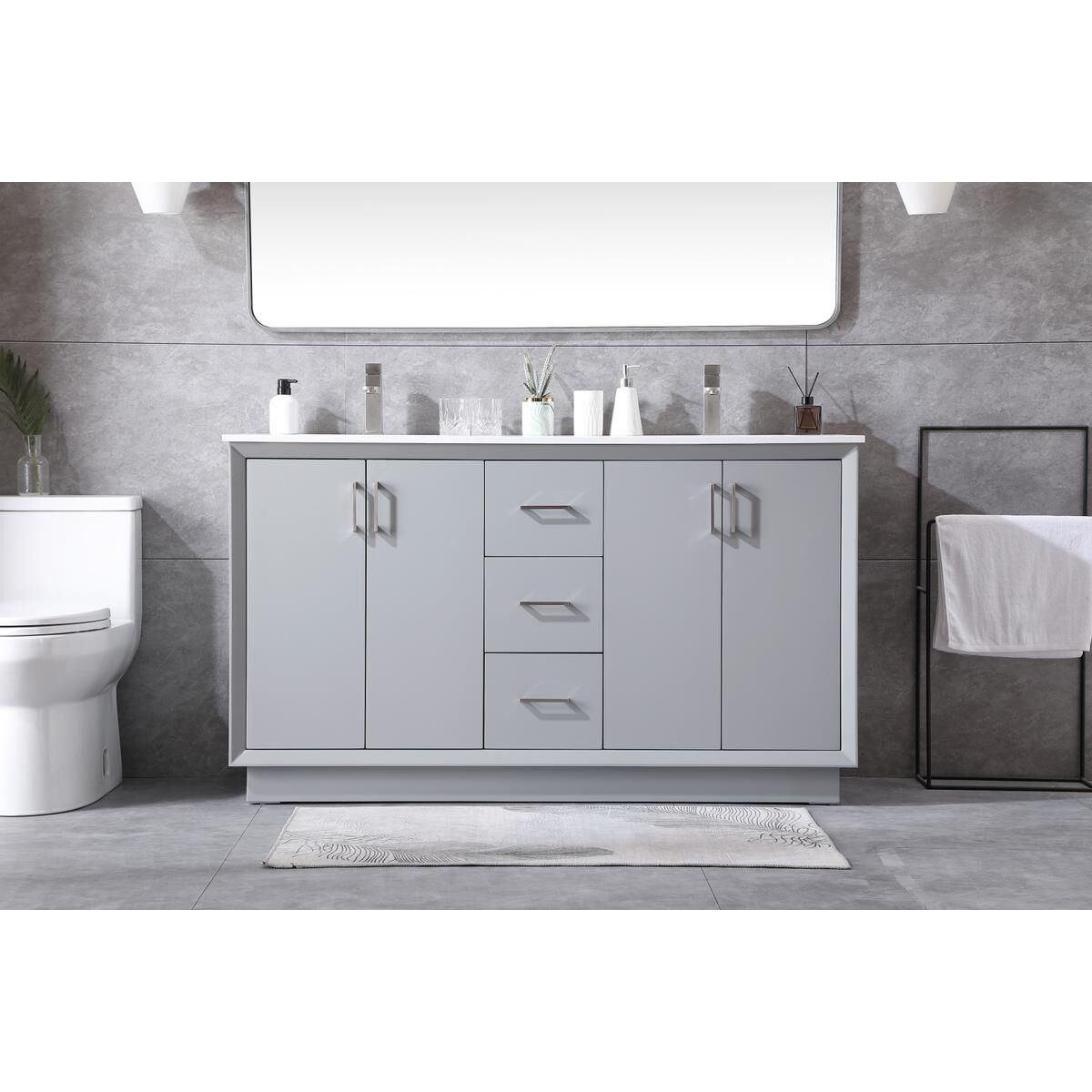 Hayes 60 Inch Bath Vanity by Elegant Decor