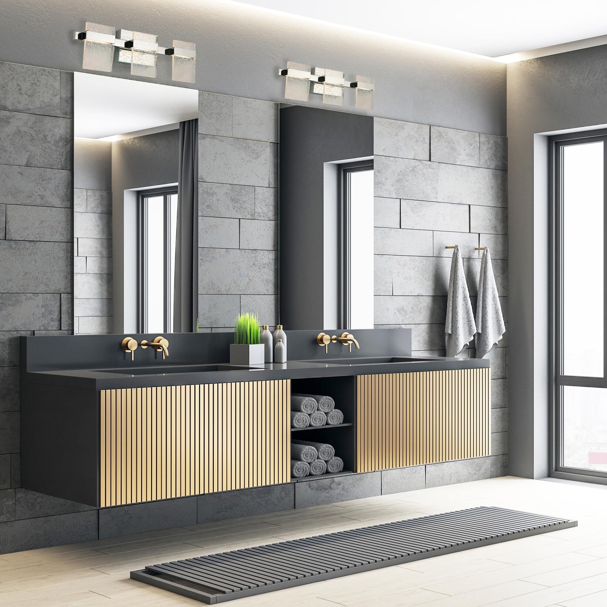 Eglo Madrona 22 Inch 3 Light LED Bath Vanity Light by Eglo Lighting