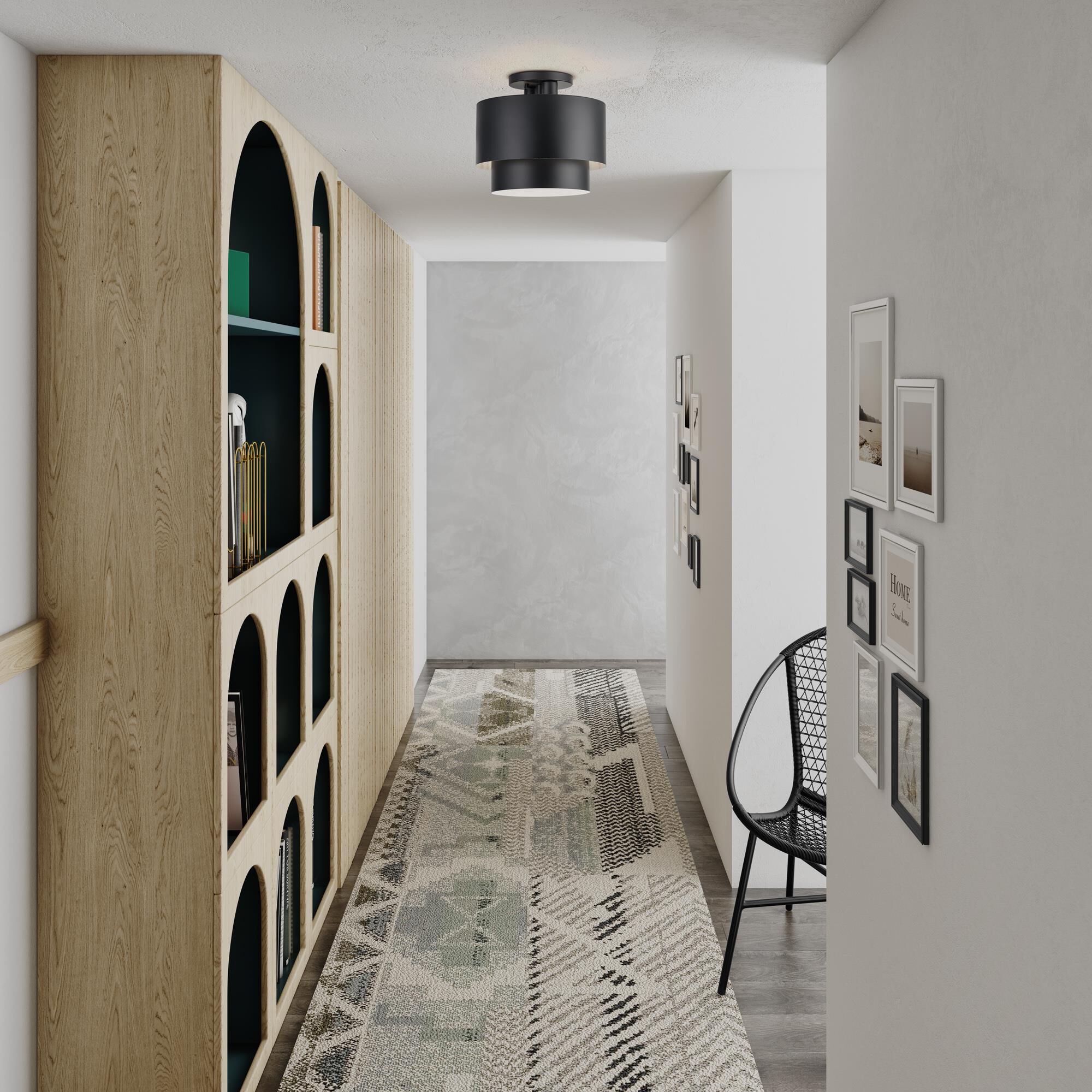 Zolana 12 Inch Semi Flush Mount by Livex Lighting