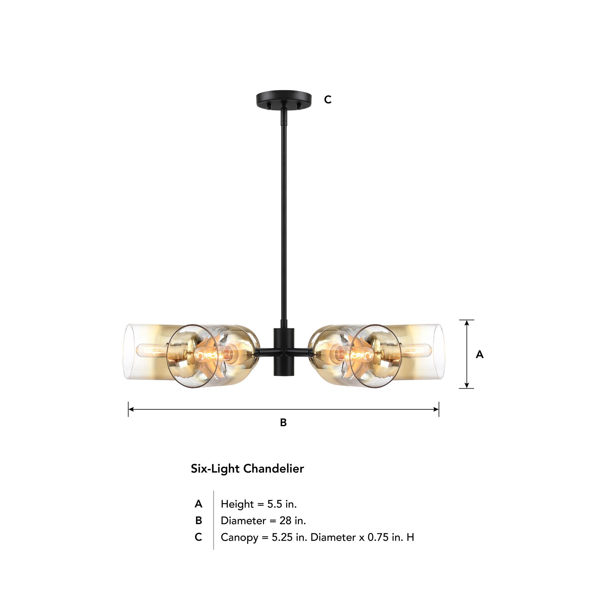 Gatsby 28 Inch Chandelier by Designers Fountain