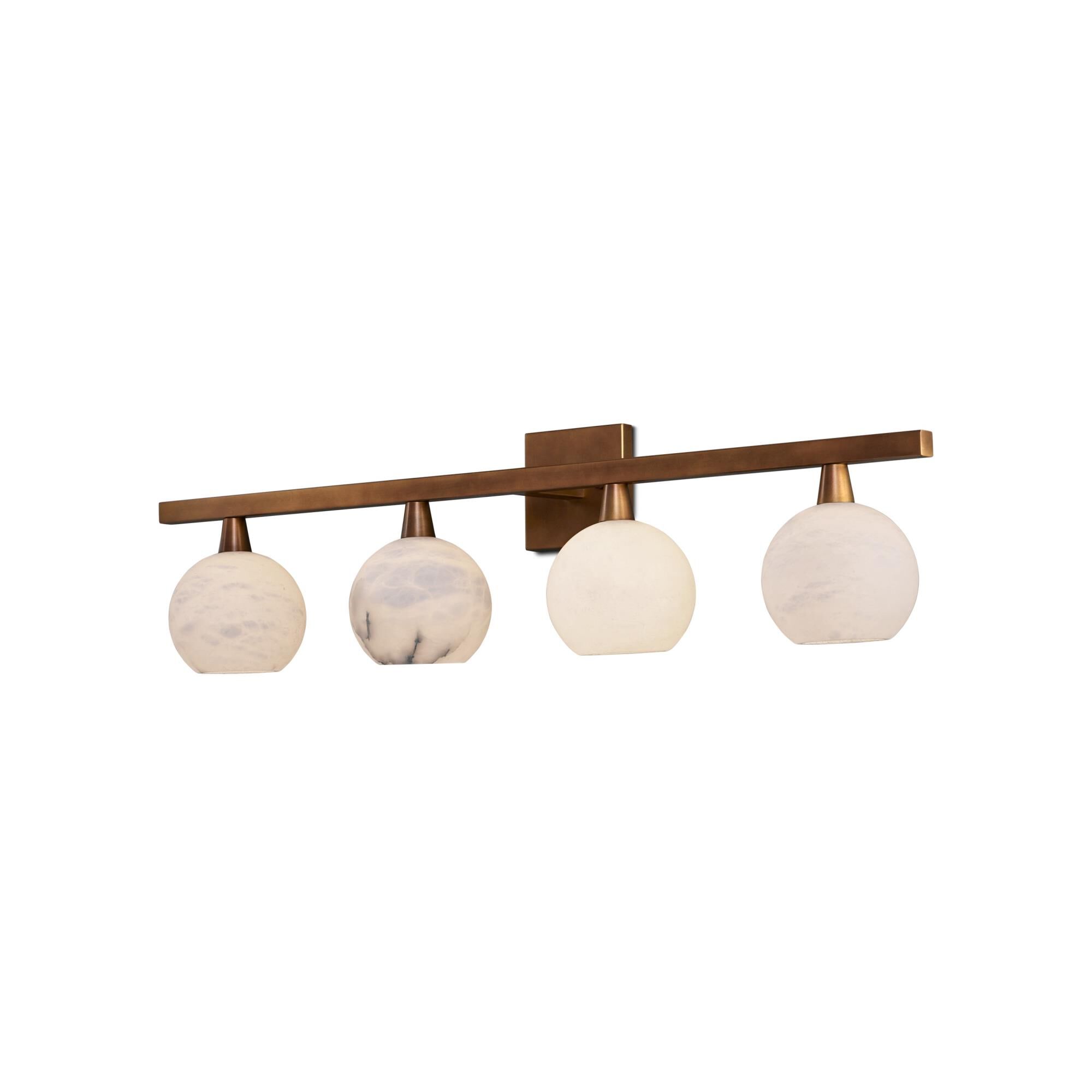 Shown in Antique Brass/Natural finish