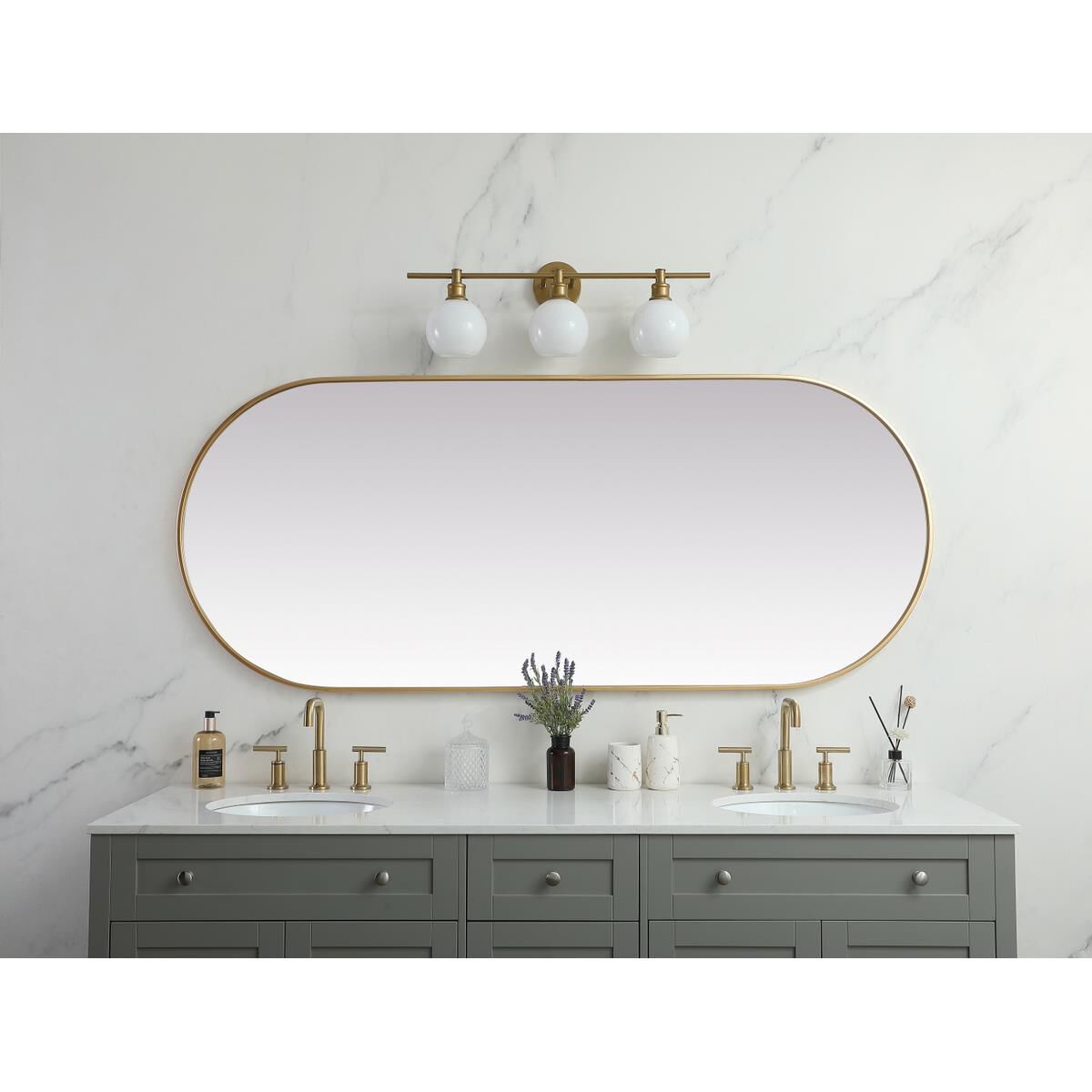 Shown in Brass finish