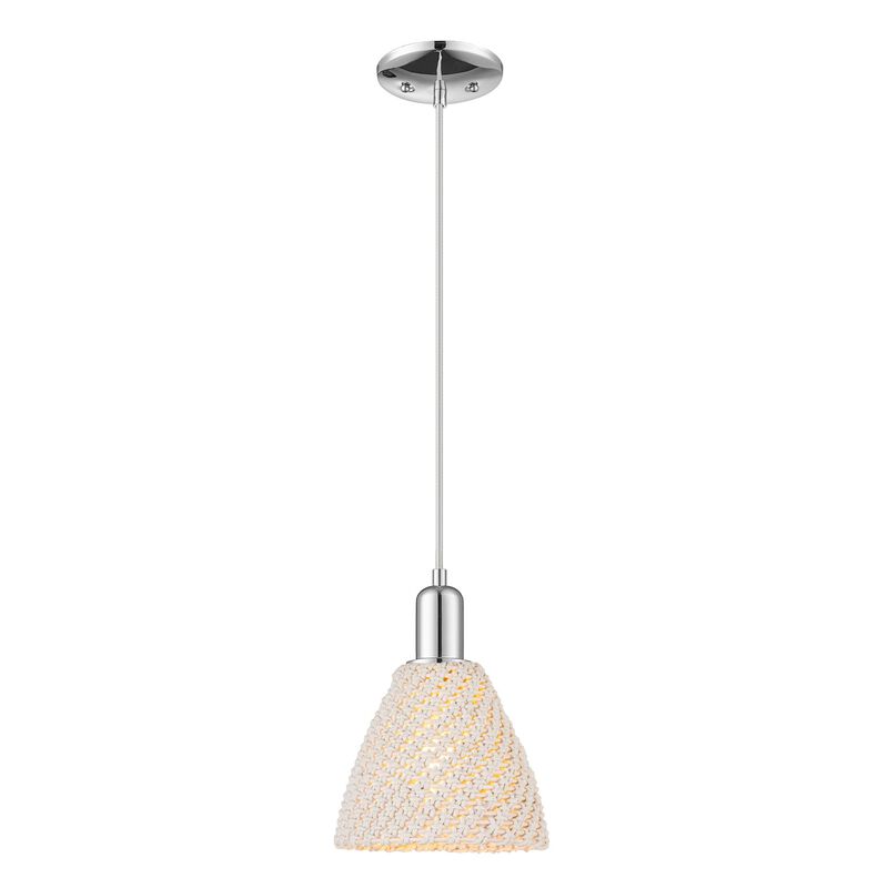 Bruno Marashlian Natural Ballston Dome 8 Inch Mini Pendant by Innovations Lighting