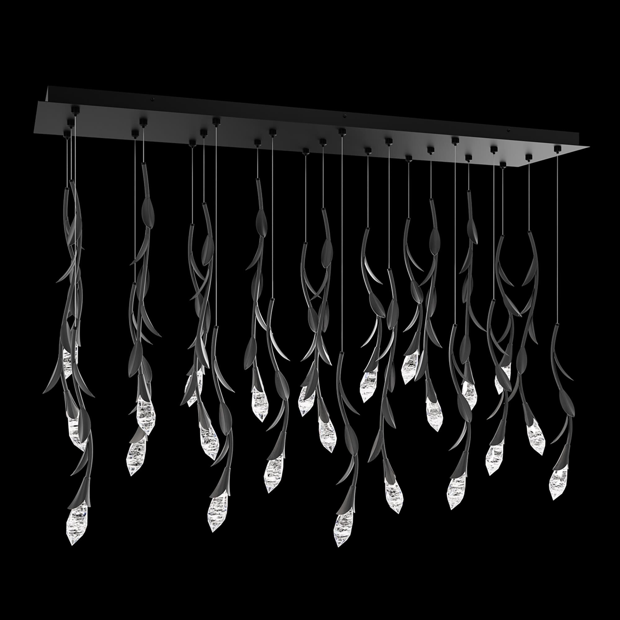 Shown in Black finish and Optic Haze crystal