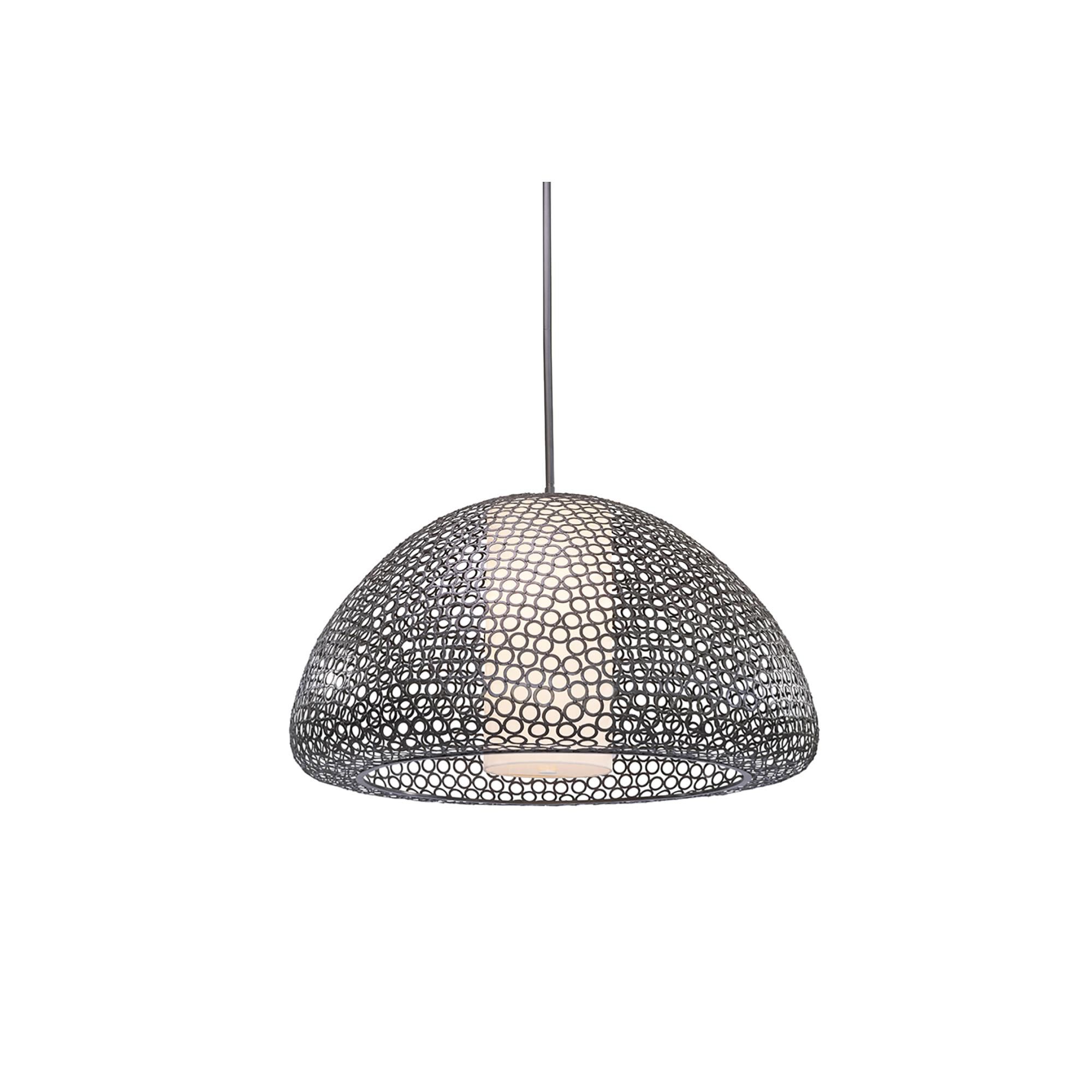 Shown in Bronze finish and Cream Linen Fabric shade