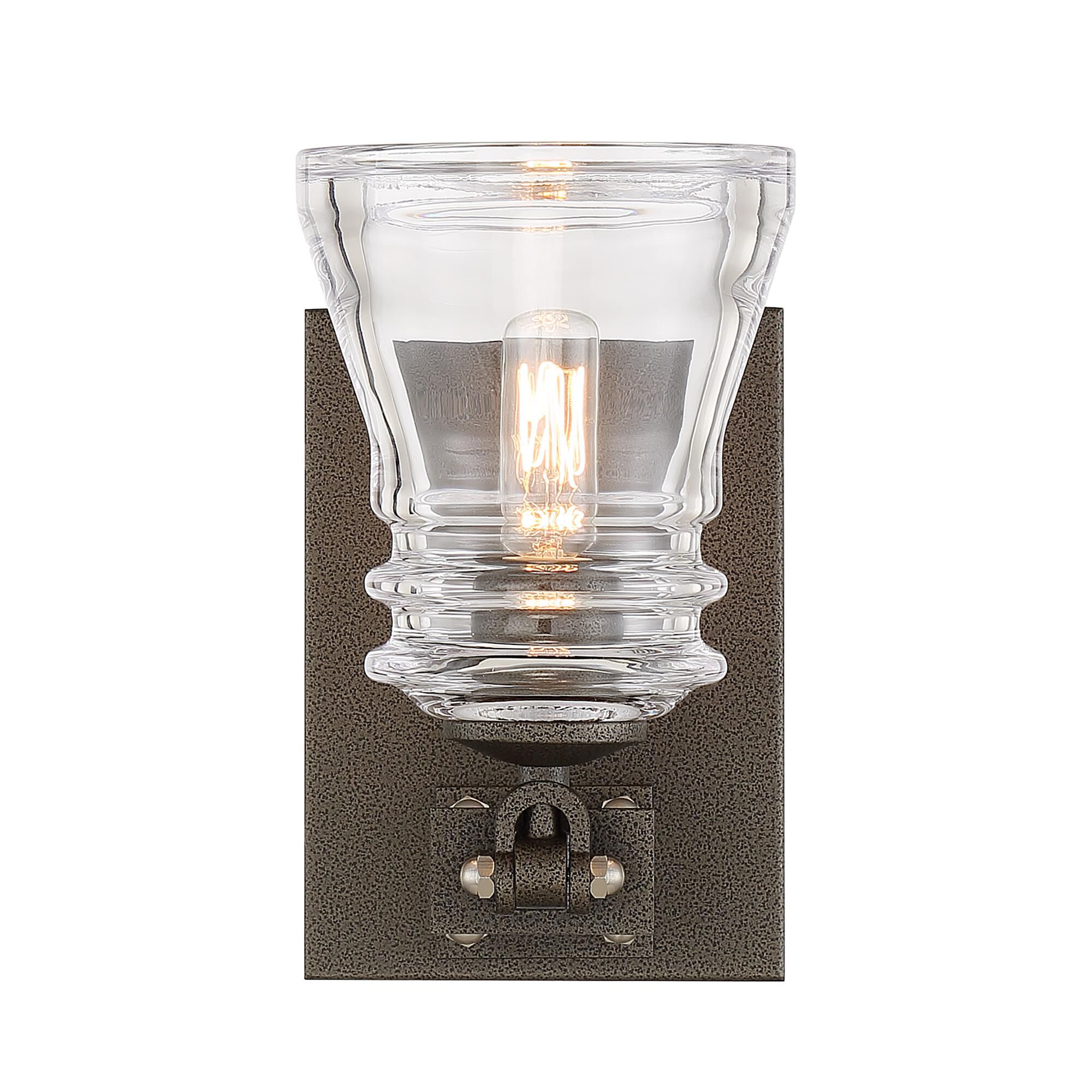 Shown in Smoked Iron and Brushed Nickel finish