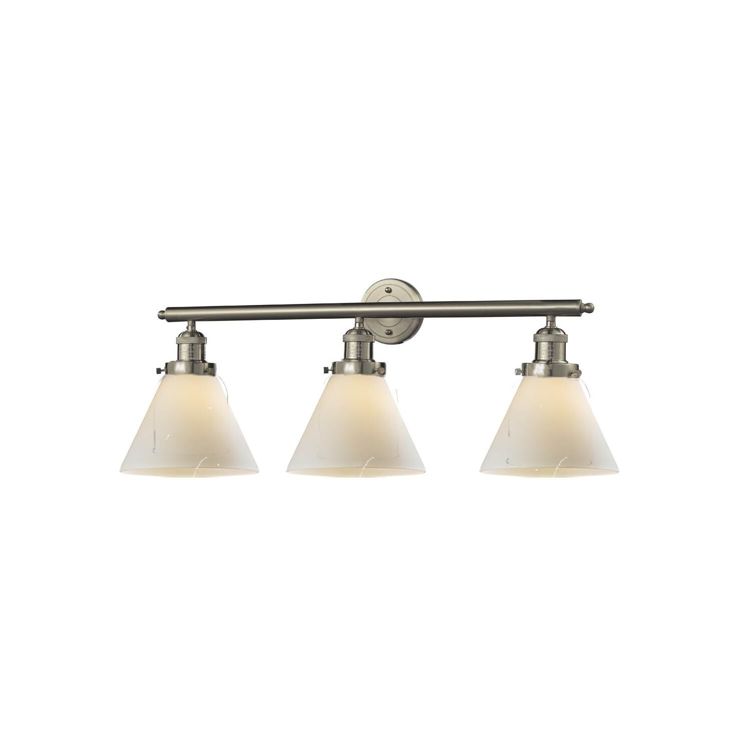 Bruno Marashlian Large Cone 32 Inch 3 Light Bath Vanity Light by Innovations Lighting