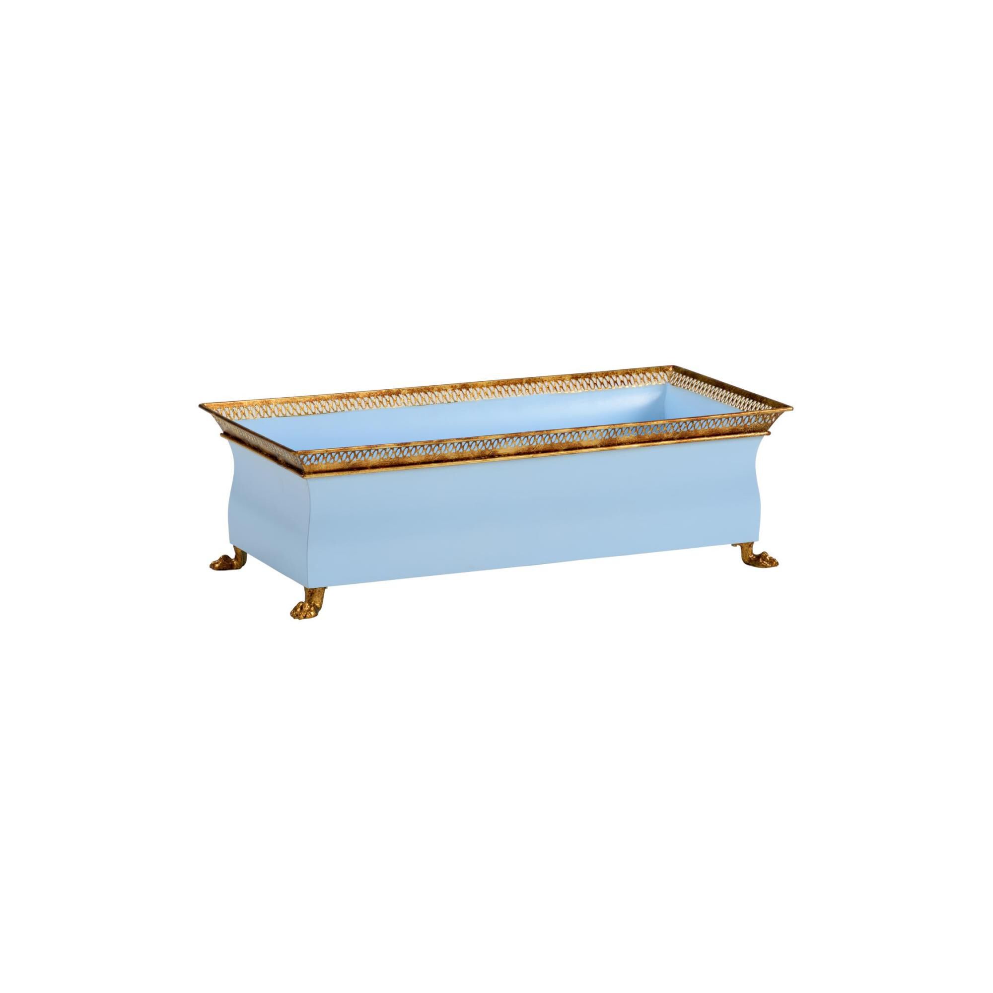 Shown in Baby Blue-Antique Gold finish