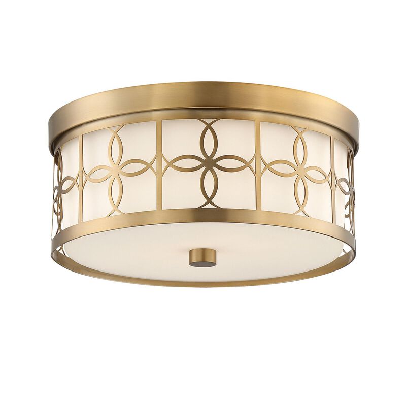 Anniversary 13 Inch 2 Light Flush Mount by Crystorama