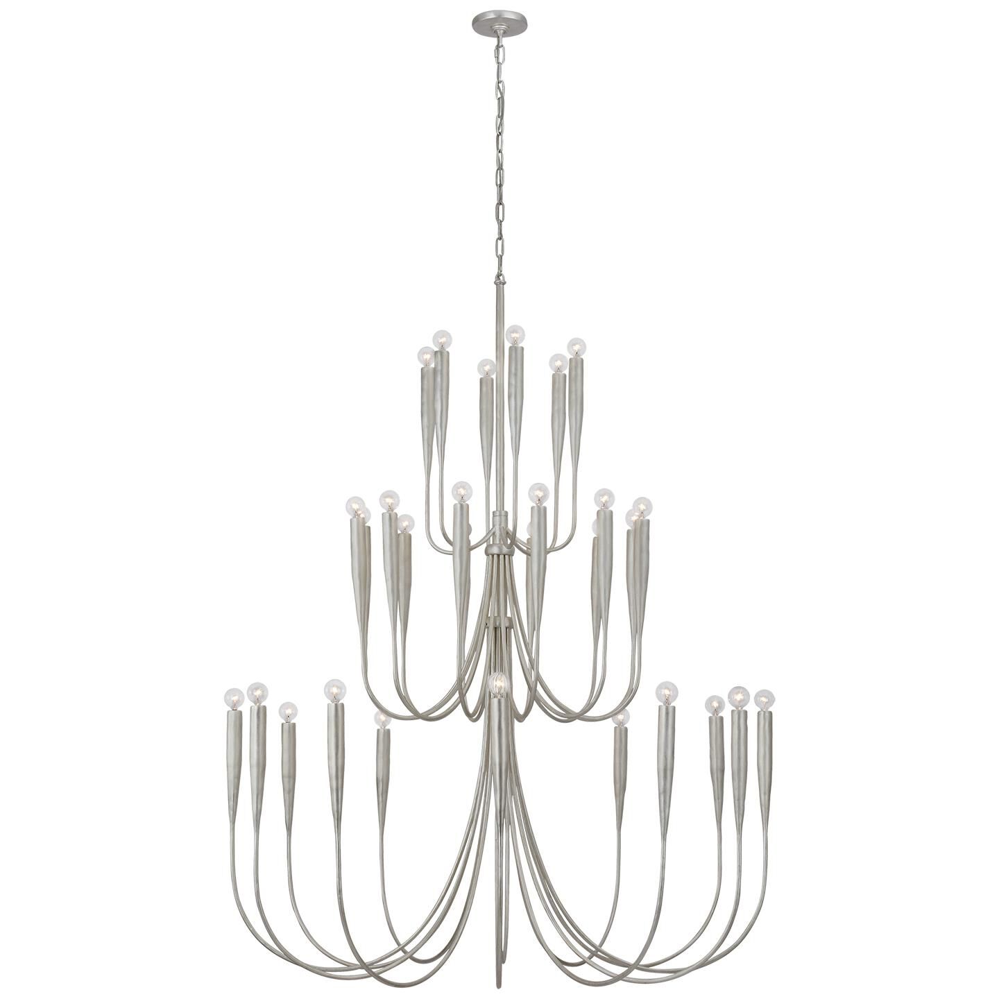 Shown in Burnished Silver Leaf finish