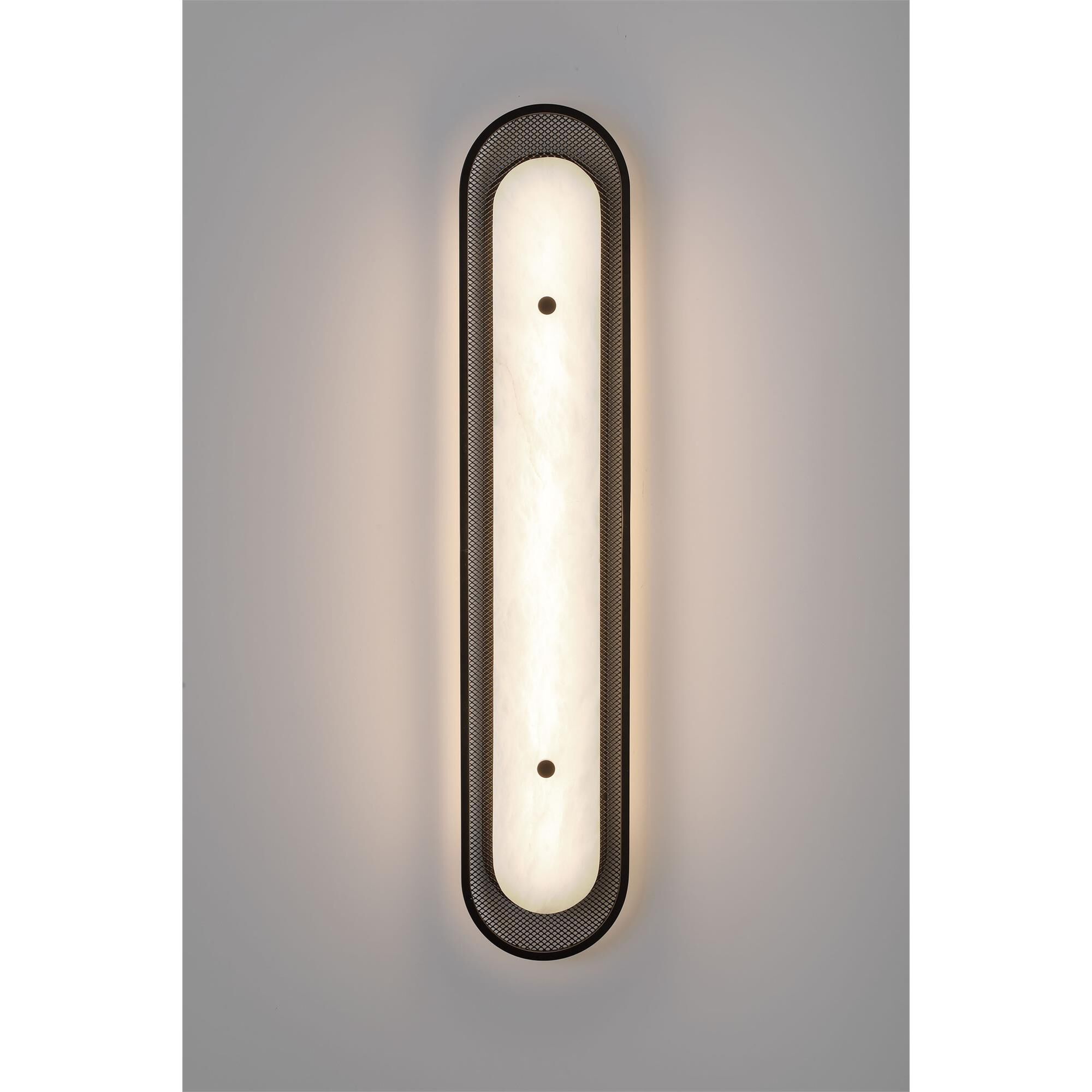 Shown in Black finish and Alabaster glass