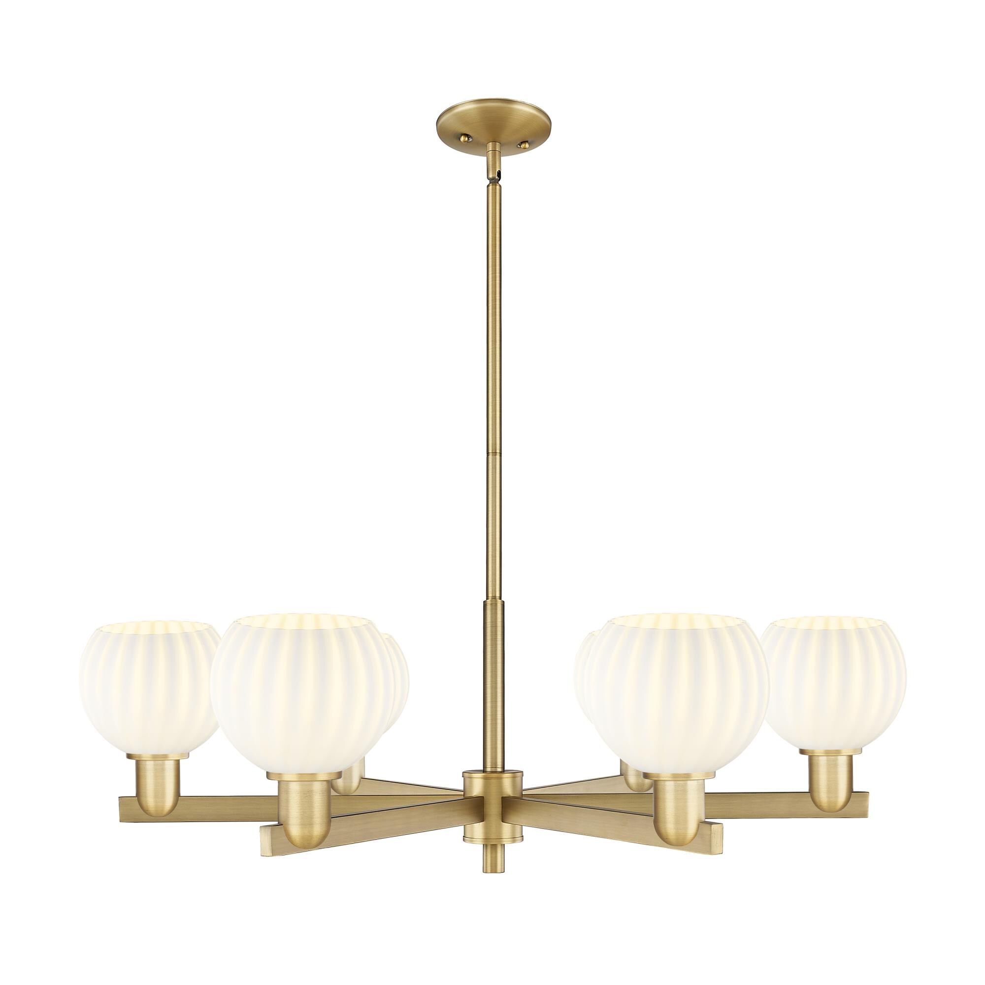 Bruno Marashlian White Venetian 36 Inch Chandelier by Innovations Lighting