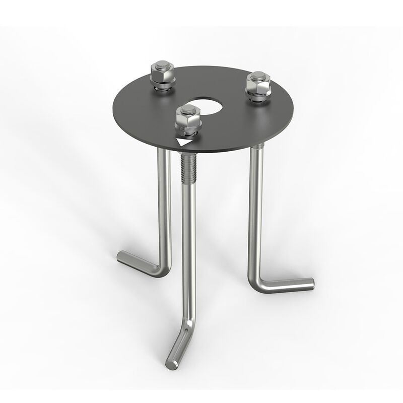 Scoop 6 Inch Concrete Pour Kits for Bollard by WAC Lighting