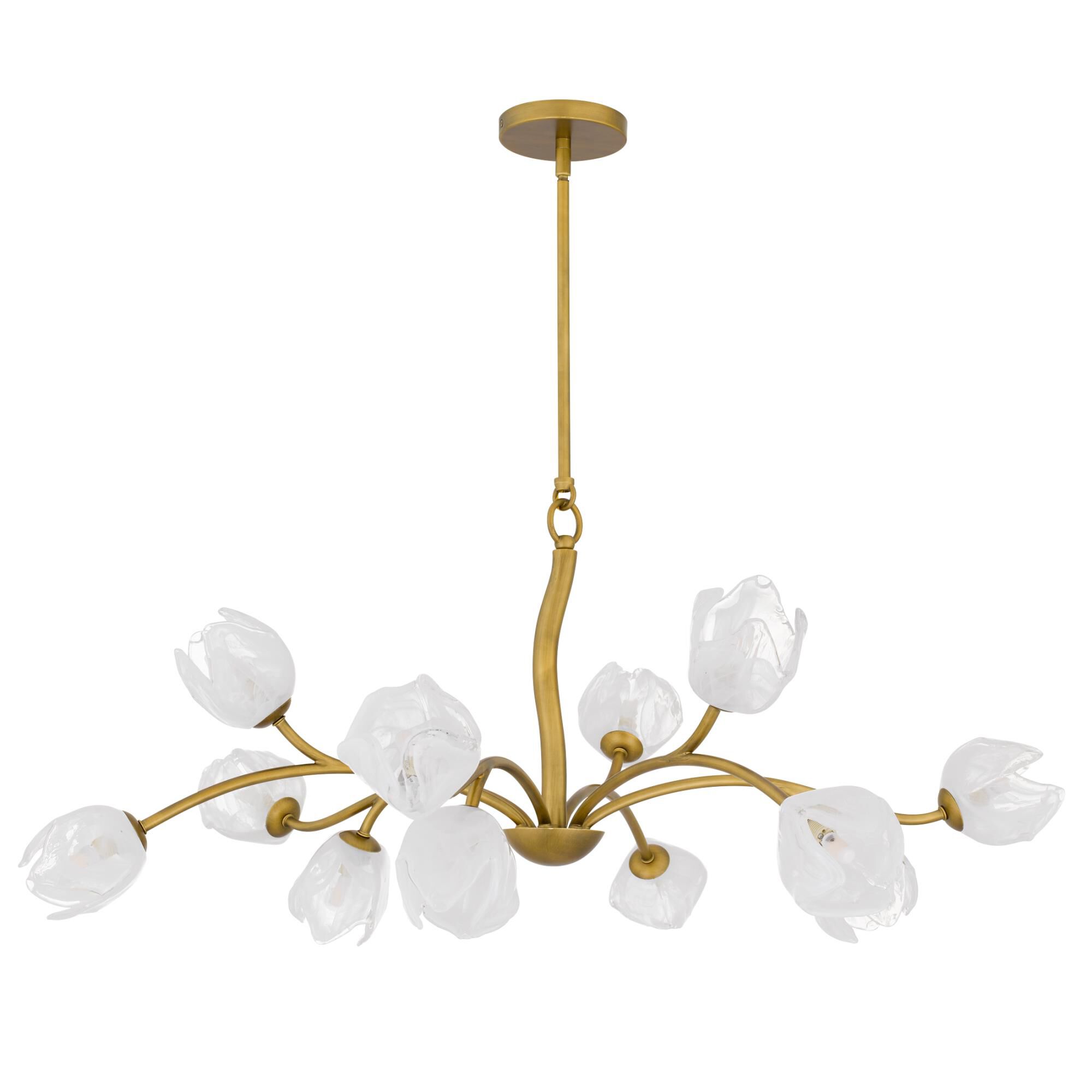 Shown in Vintage Brass finish and White Swirl Glass shade