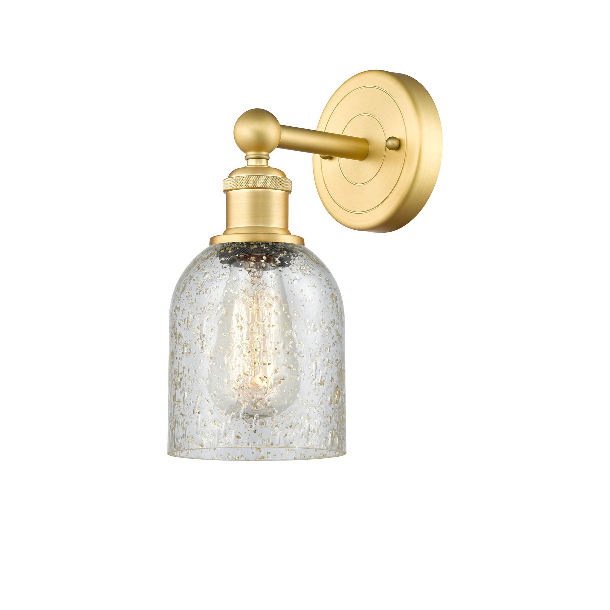 Shown in Satin Gold finish and Mica glass