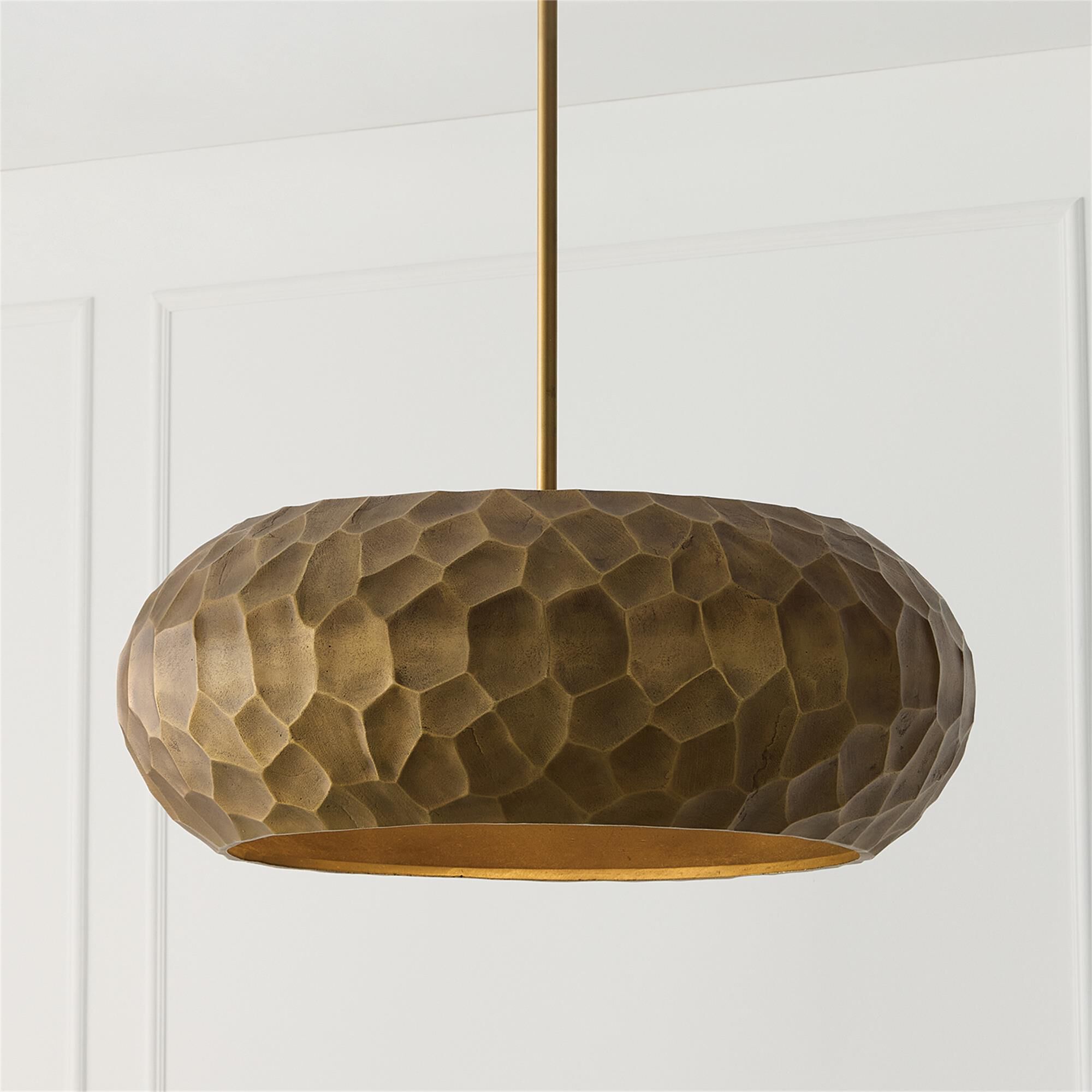 Shown in Burnished Patinaed Brass finish