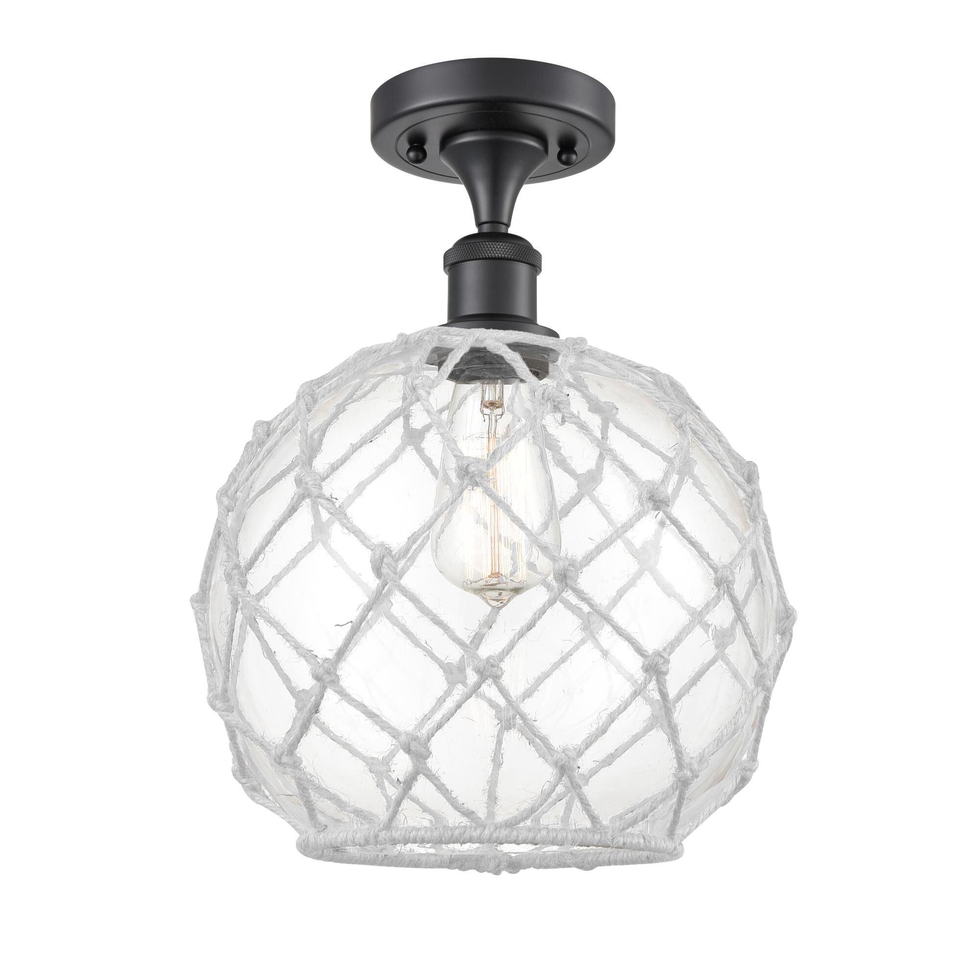 Bruno Marashlian Farmhouse Rope 10 Inch Semi Flush Mount by Innovations Lighting