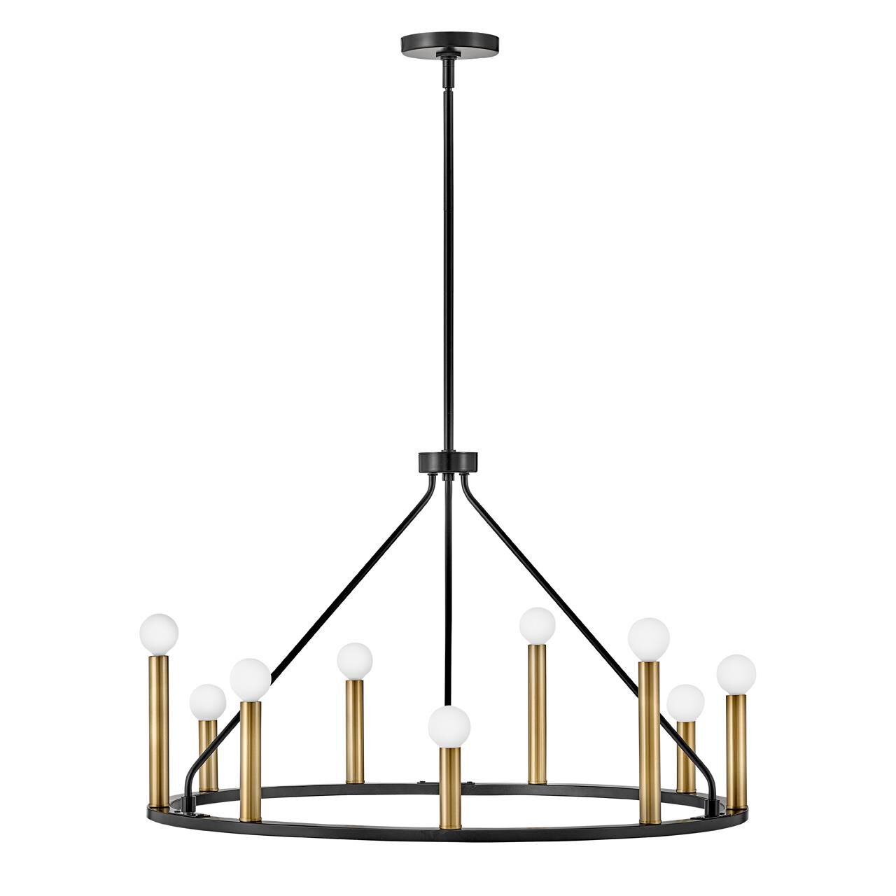 Lazlo 30 Inch 9 Light Chandelier by Lark