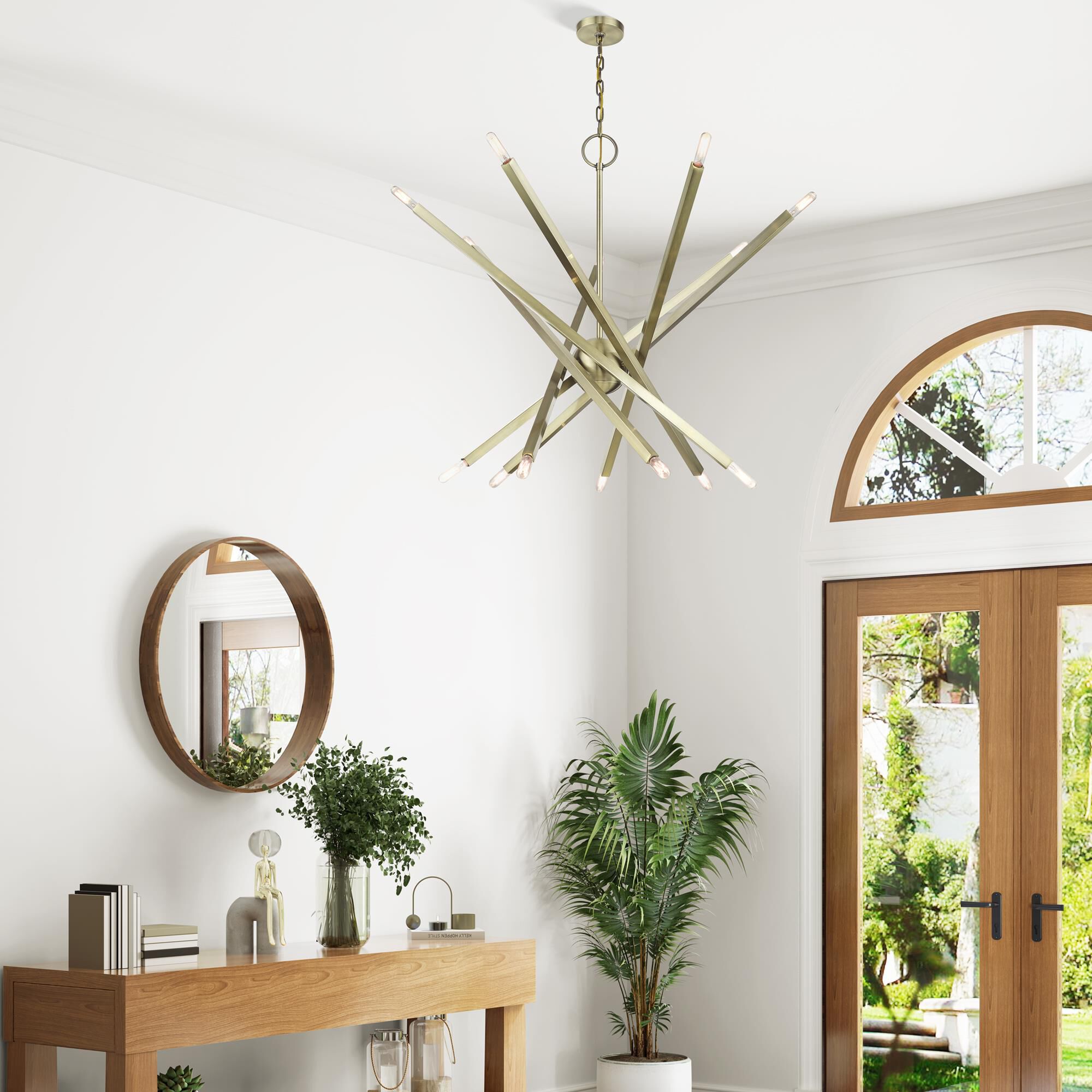 Shown in Antique Brass finish