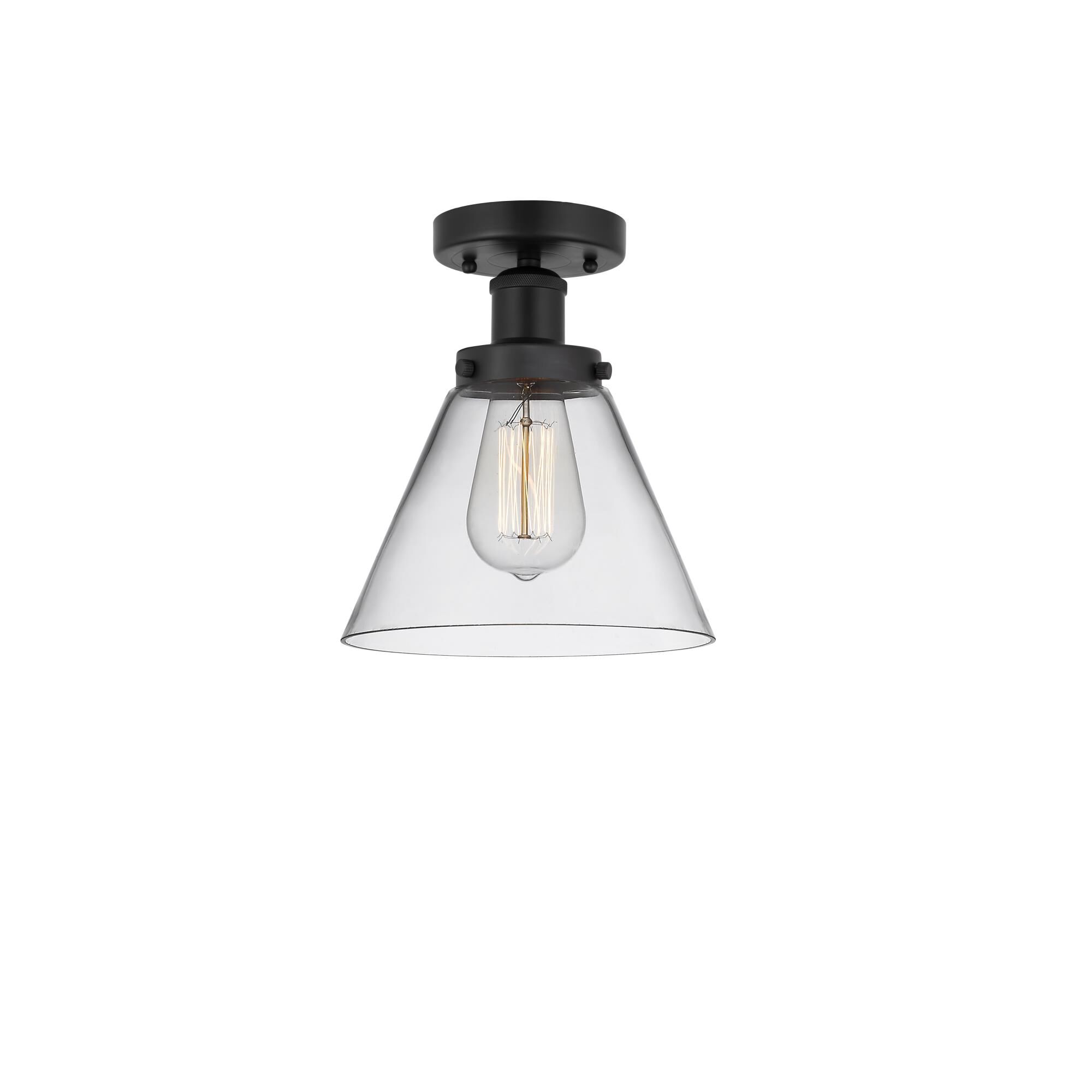 Bruno Marashlian Cone 7 Inch 1 Light Semi Flush Mount by Innovations Lighting