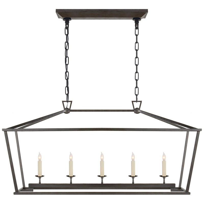 Chapman & Myers Darlana 41 Inch 5 Light Linear Suspension Light by Visual Comfort Signature Collection