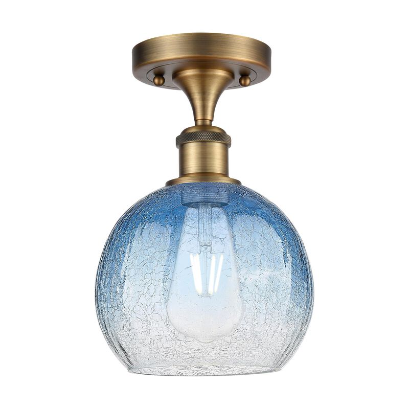 Bruno Marashlian Brookhaven Globe 8 Inch Semi Flush Mount by Innovations Lighting
