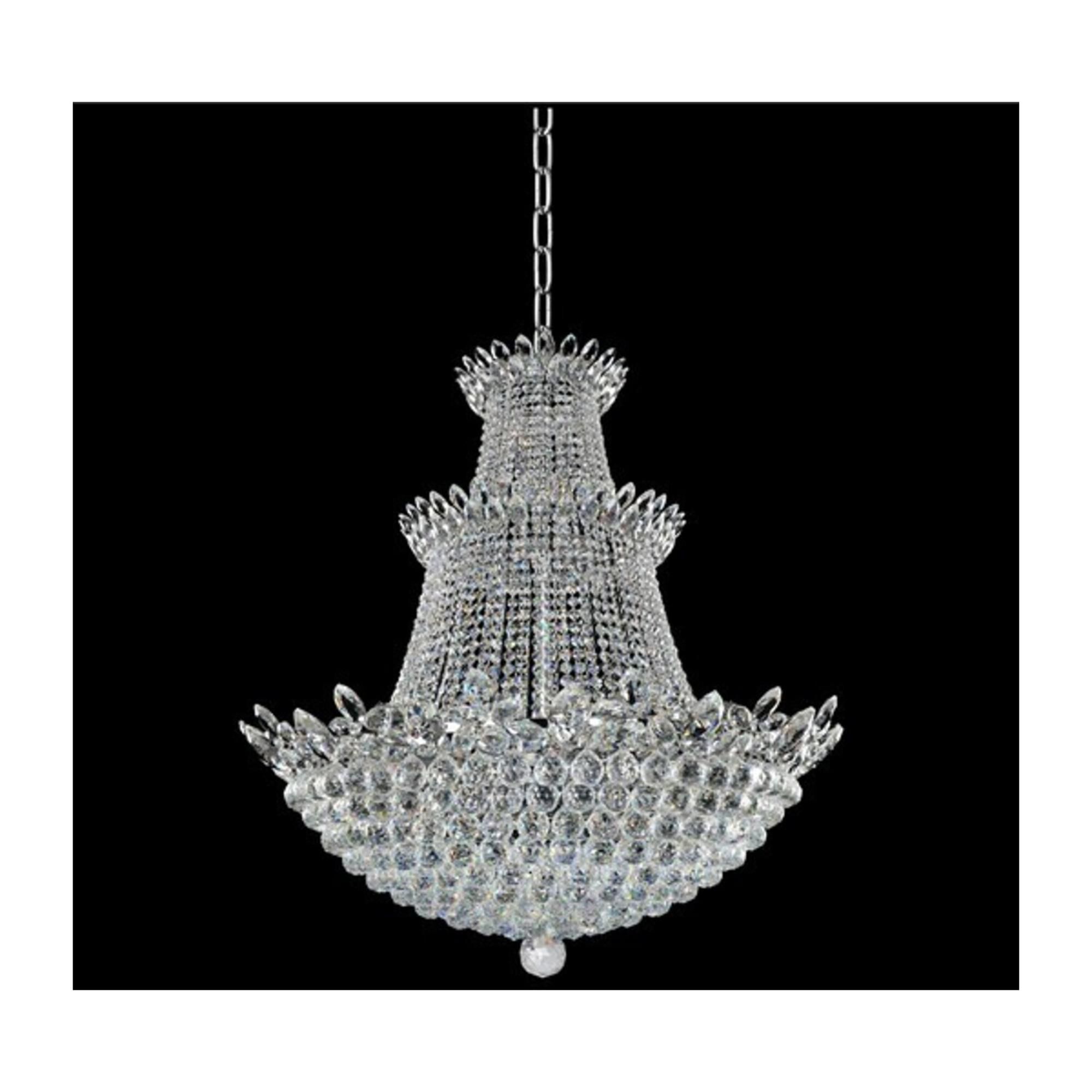 Shown in Chrome finish and Firenze Clear crystal