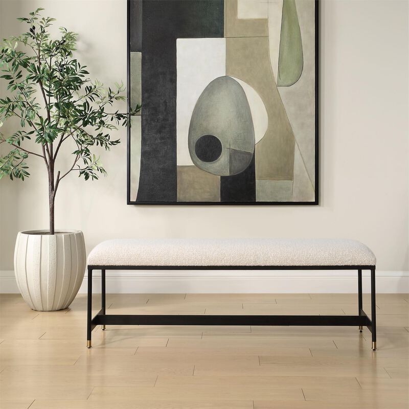 Halston 54 Inch Bench by Uttermost