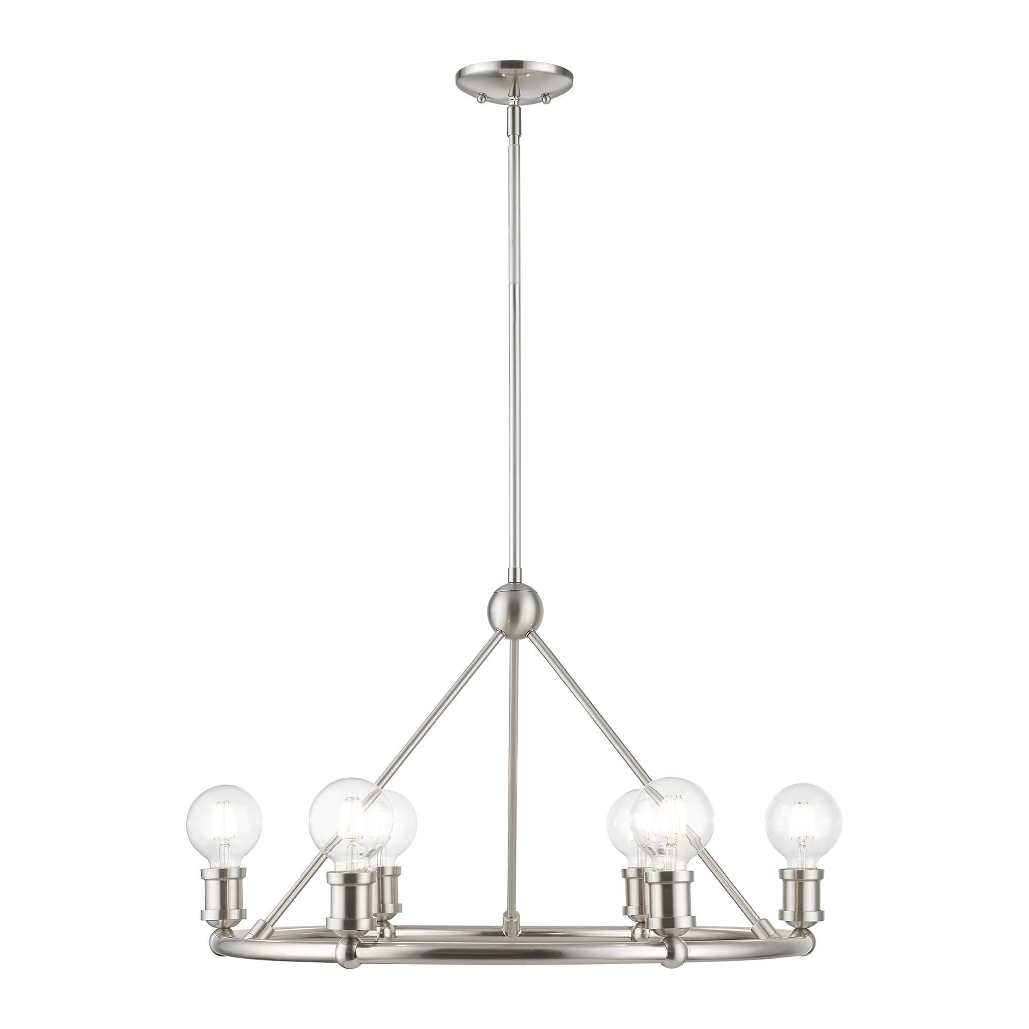 Lansdale 25 Inch 6 Light Chandelier by Livex Lighting