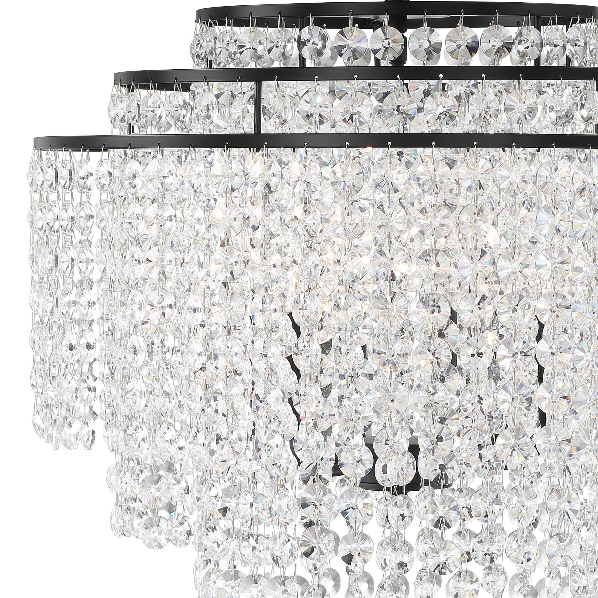 Gabrielle 22 Inch 6 Light Chandelier by Crystorama
