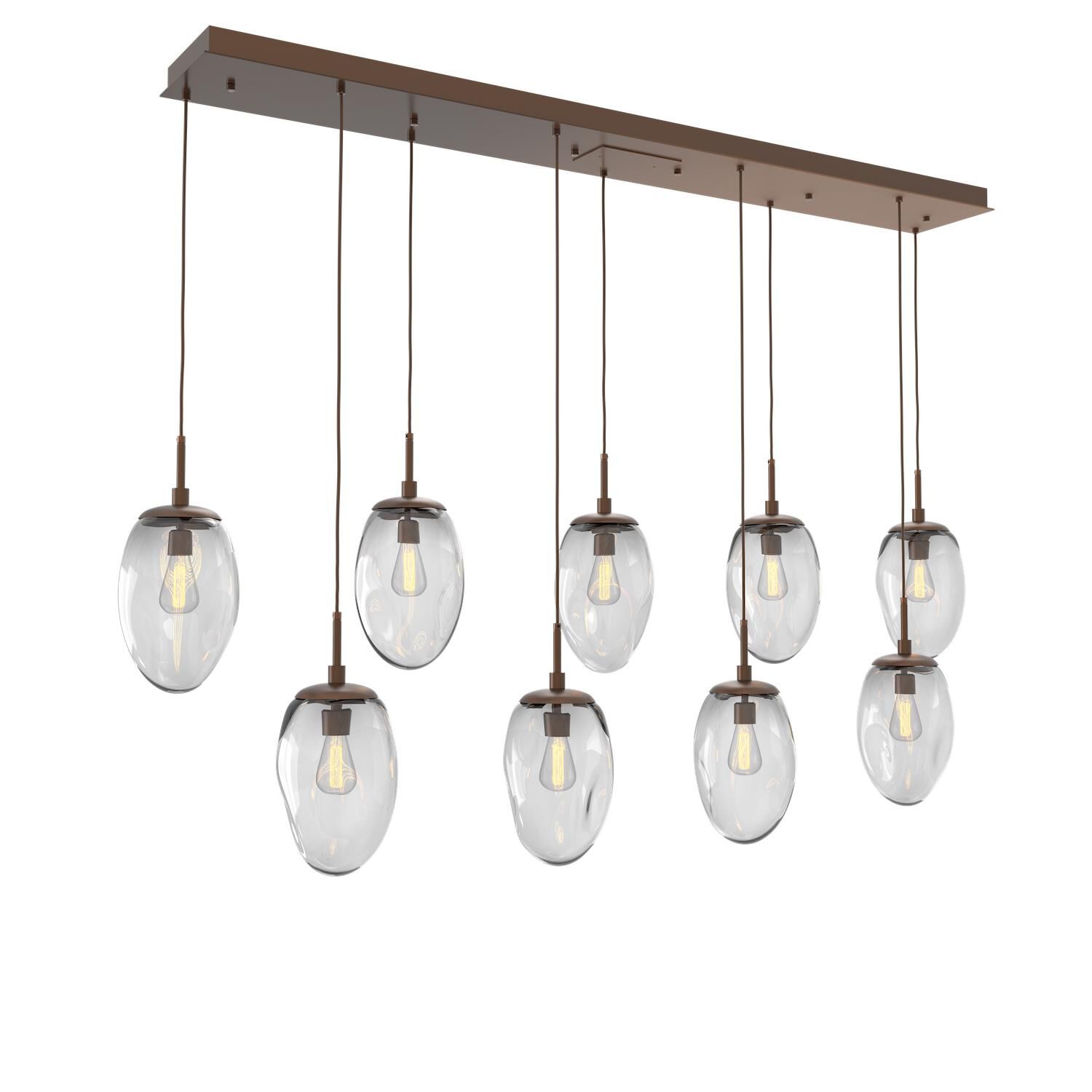 Levi Wilson Nebula 68 Inch 9 Light Linear Suspension Light by Hammerton Studio