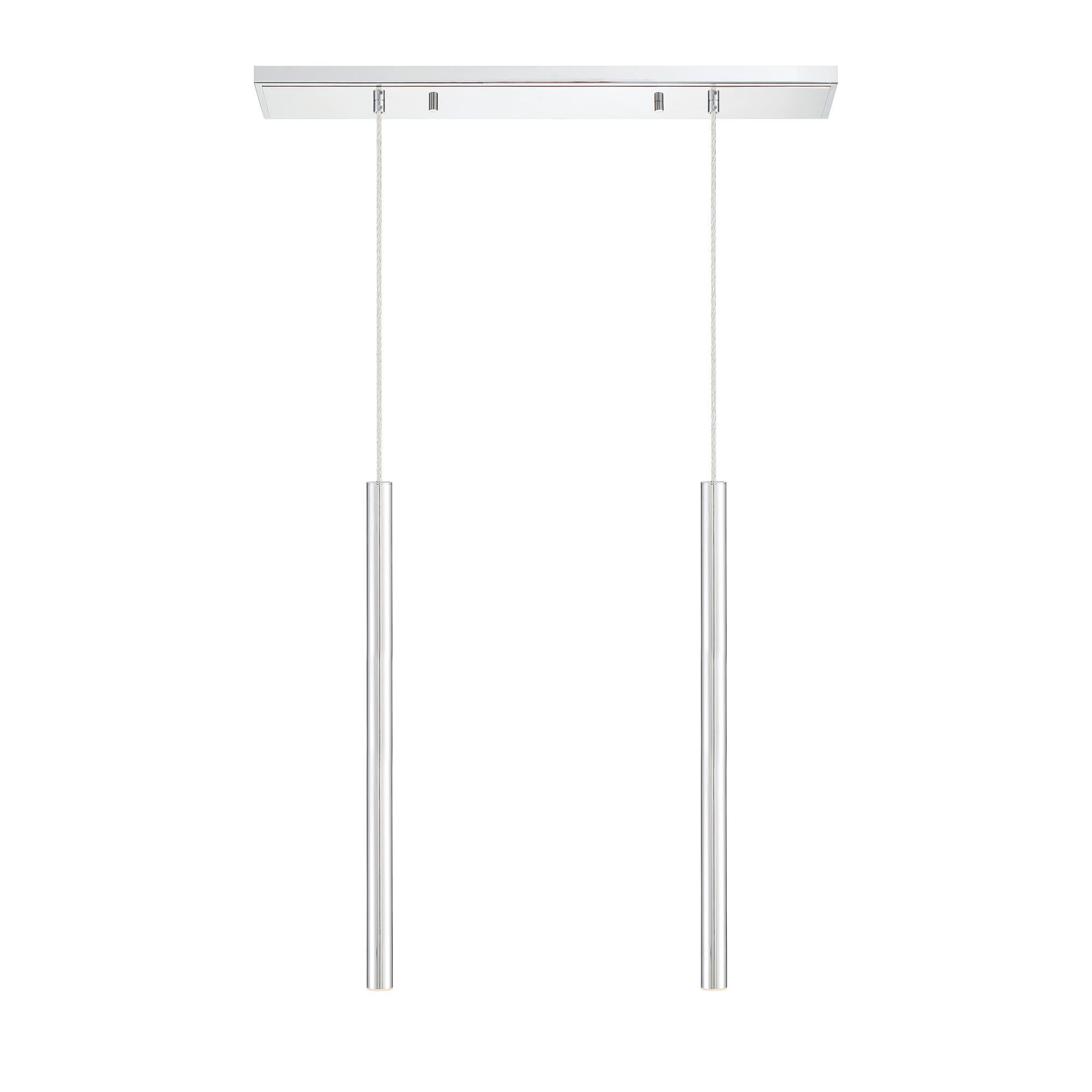Shown in Chrome finish and Steel glass and Steel shade
