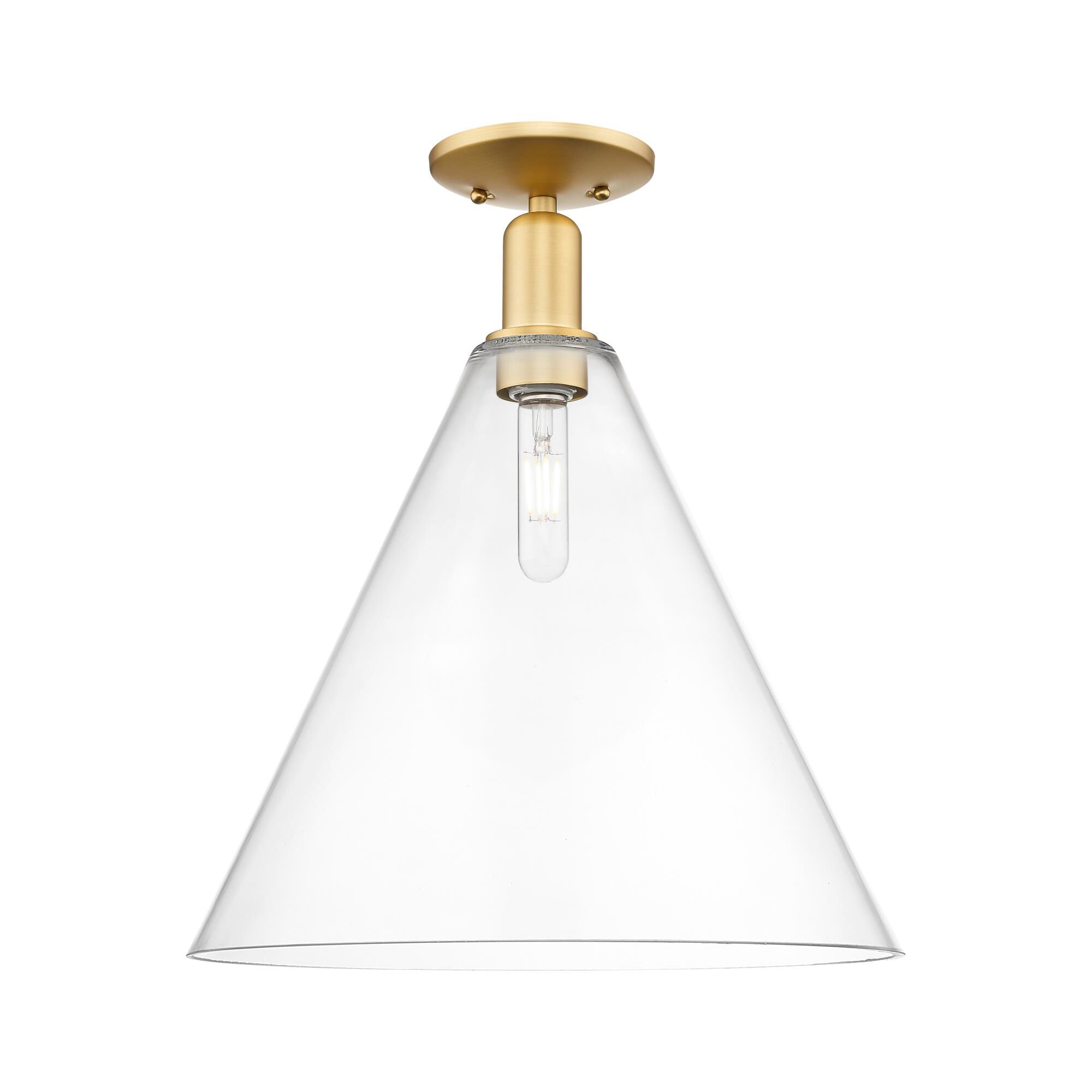 Bruno Marashlian Berkshire Glass 16 Inch Semi Flush Mount by Innovations Lighting