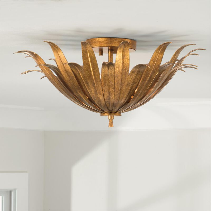 Eden 18 Inch 3 Light Semi Flush Mount by Capital Lighting Fixture Company